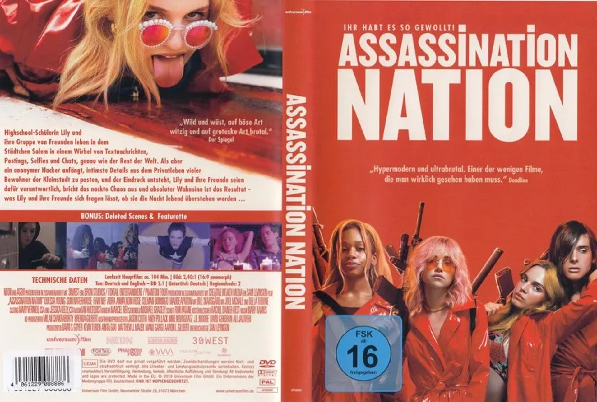 Odessa Young, Suki Waterhouse, Hari Nef, and Abra in Assassination Nation (2018)