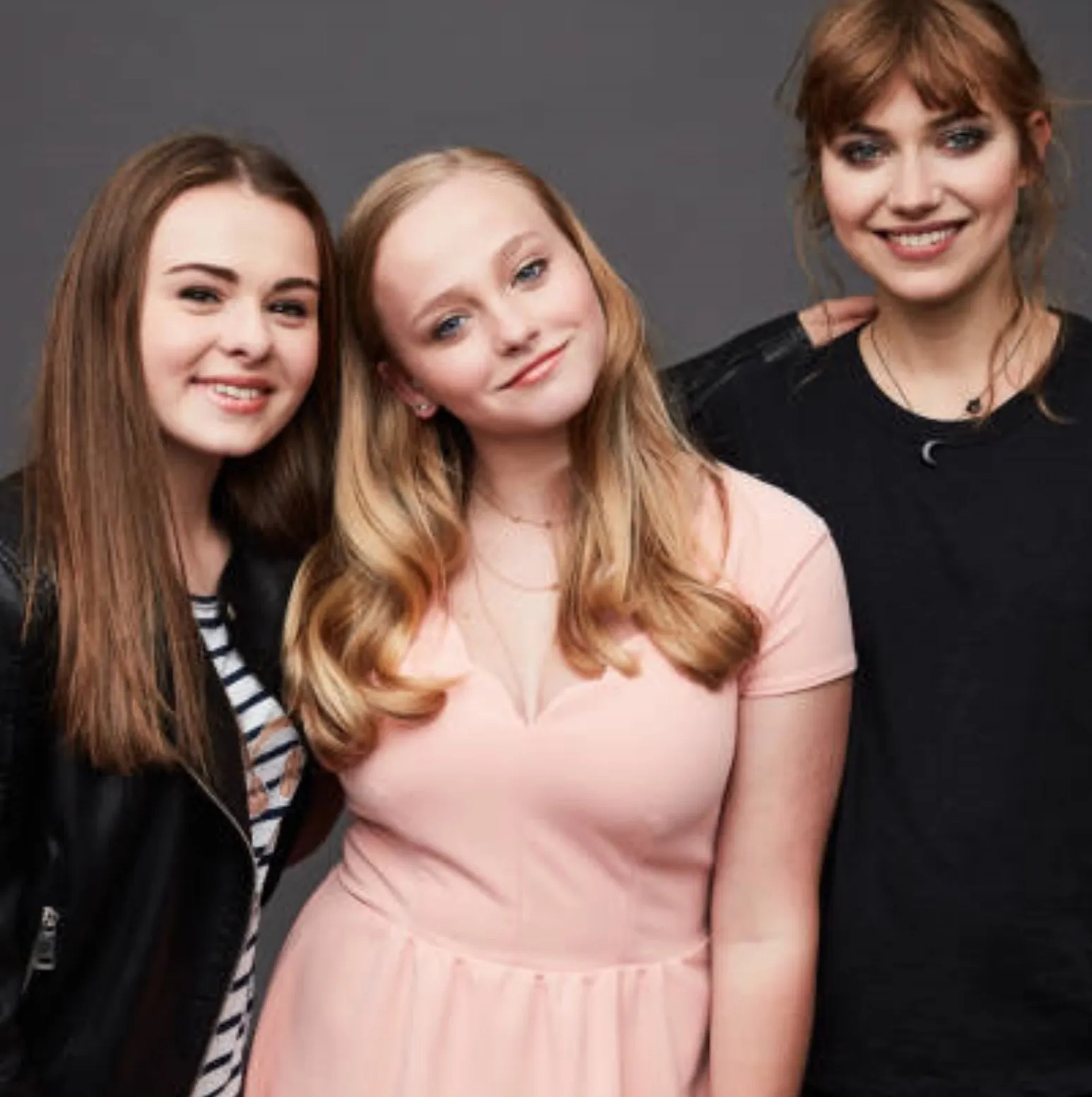 Imogen Poots, Sydney Wade, and Madison Wolfe at an event for I Kill Giants (2017)