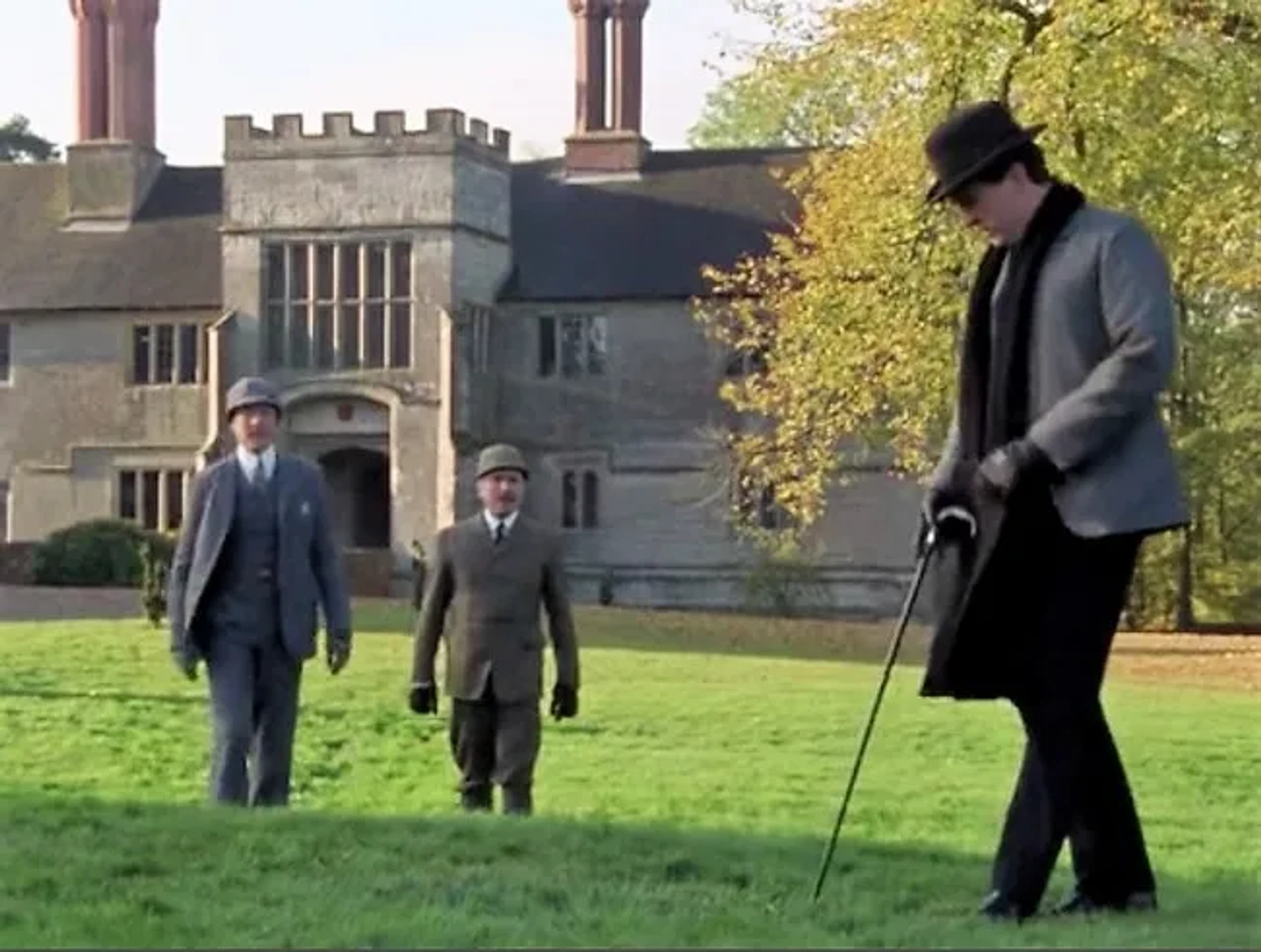 Jeremy Brett, Michael Culver, and Edward Hardwicke in The Return of Sherlock Holmes (1986)