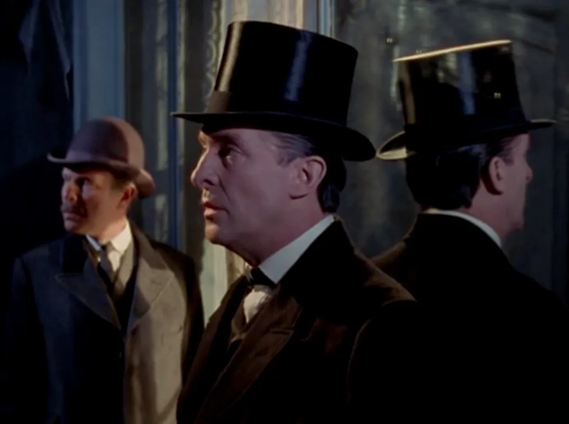 Jeremy Brett and Edward Hardwicke in The Return of Sherlock Holmes (1986)