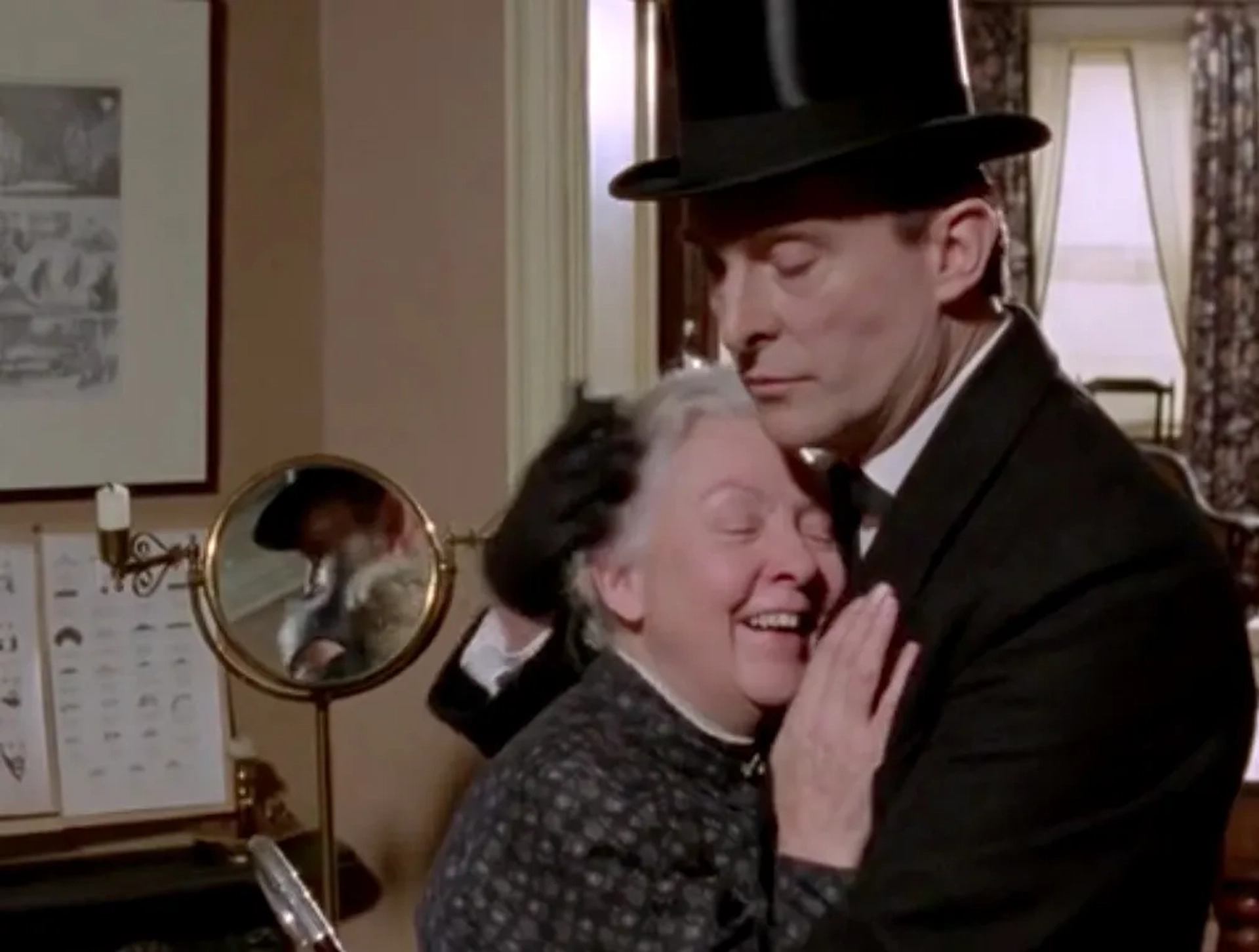 Jeremy Brett and Rosalie Williams in The Return of Sherlock Holmes (1986)