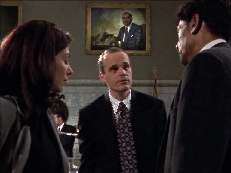 Giancarlo Esposito, Zeljko Ivanek, and Callie Thorne in Homicide: Life on the Street (1993)