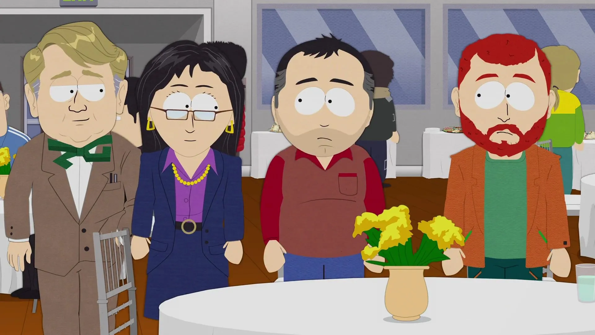 Matt Stone, Trey Parker, and April Stewart in South Park (1997)