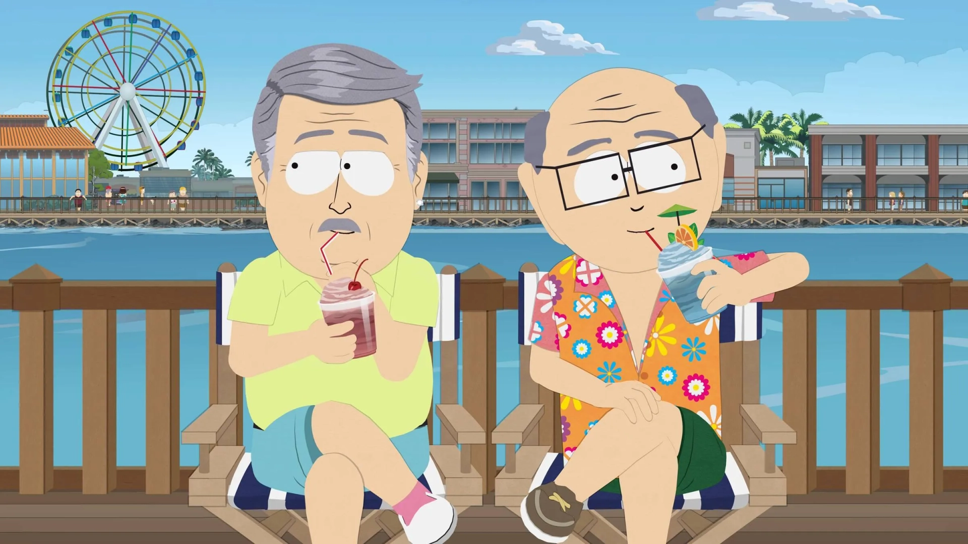 Matt Stone and Trey Parker in South Park (1997)