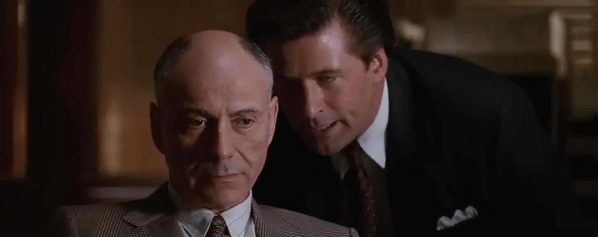 Alan Arkin and Alec Baldwin in Glengarry Glen Ross (1992)