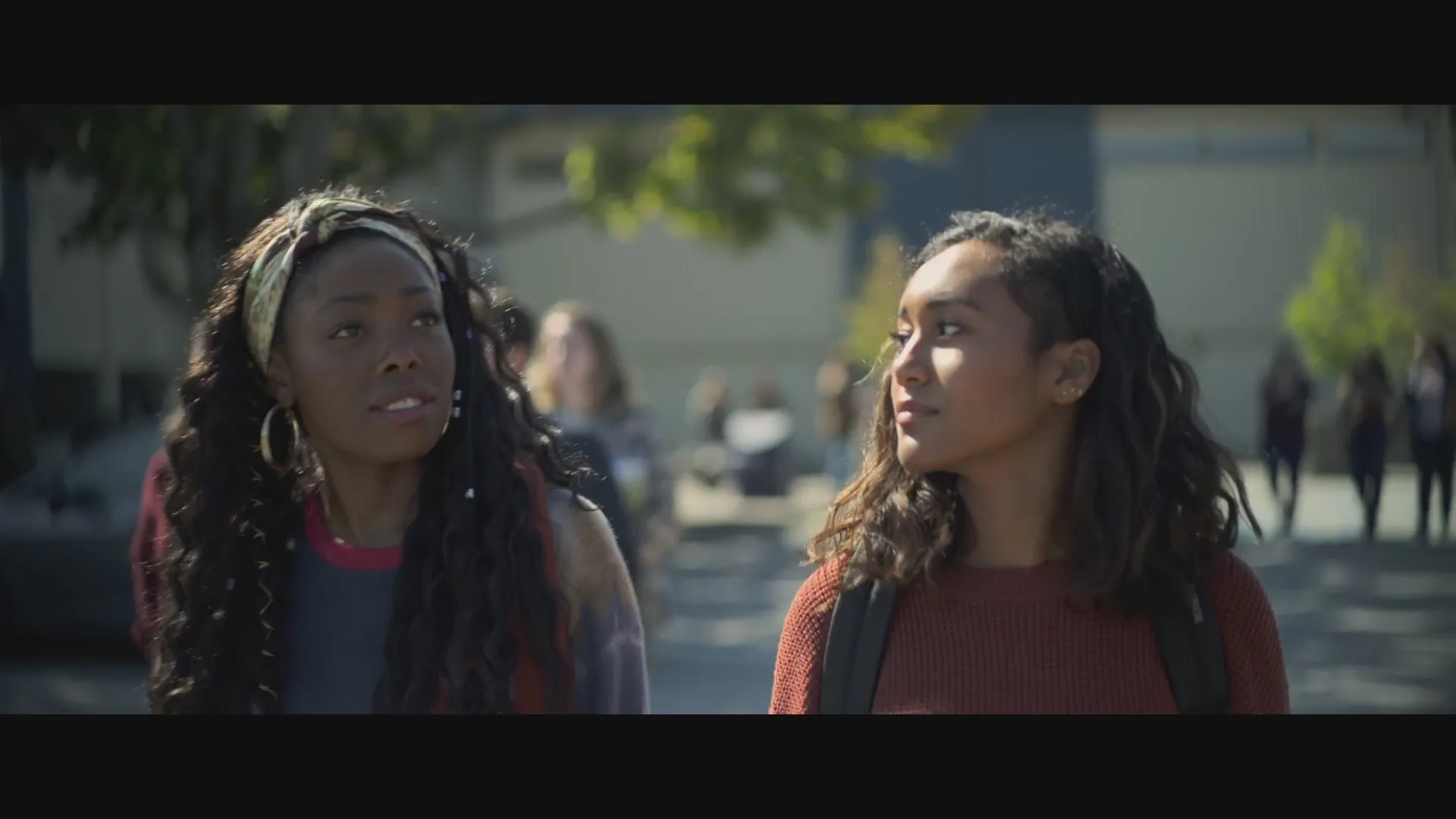 Sydney Park and Asjha Cooper in There's Someone Inside Your House (2021)