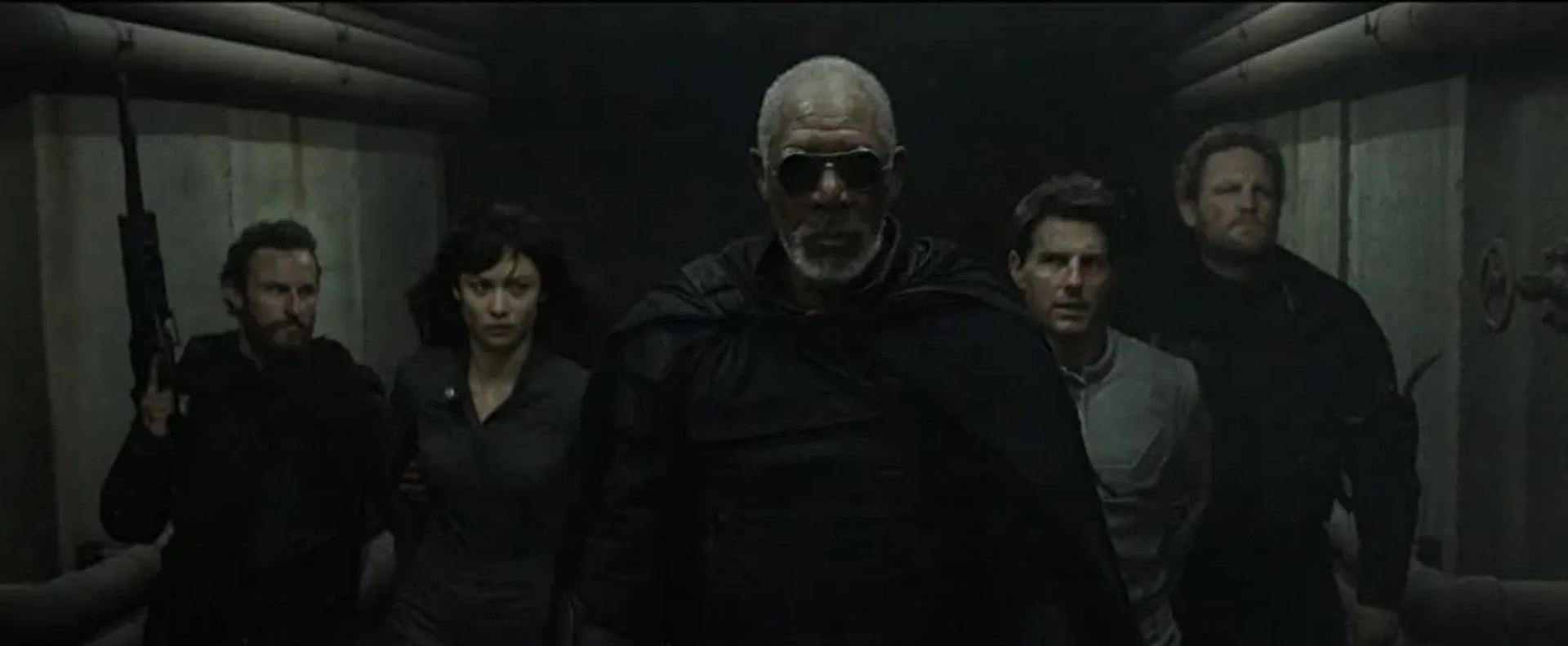 With Tom Cruise and MOrgan Freeman in Oblivion