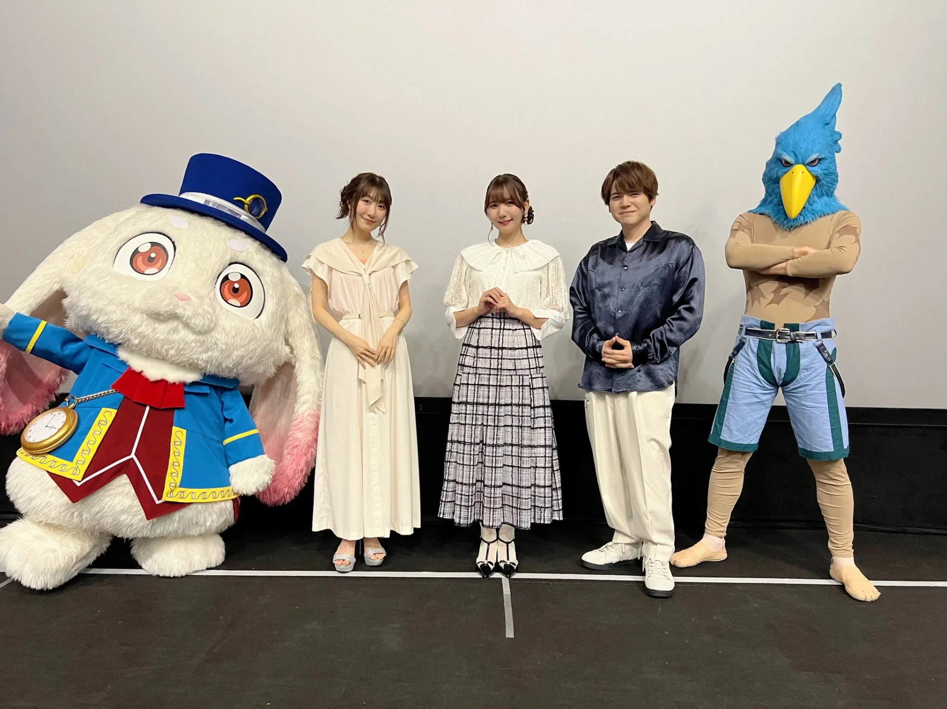 Rina Hidaka, Yuma Uchida, and Azumi Waki at an event for Shangri-La Frontier (2023)