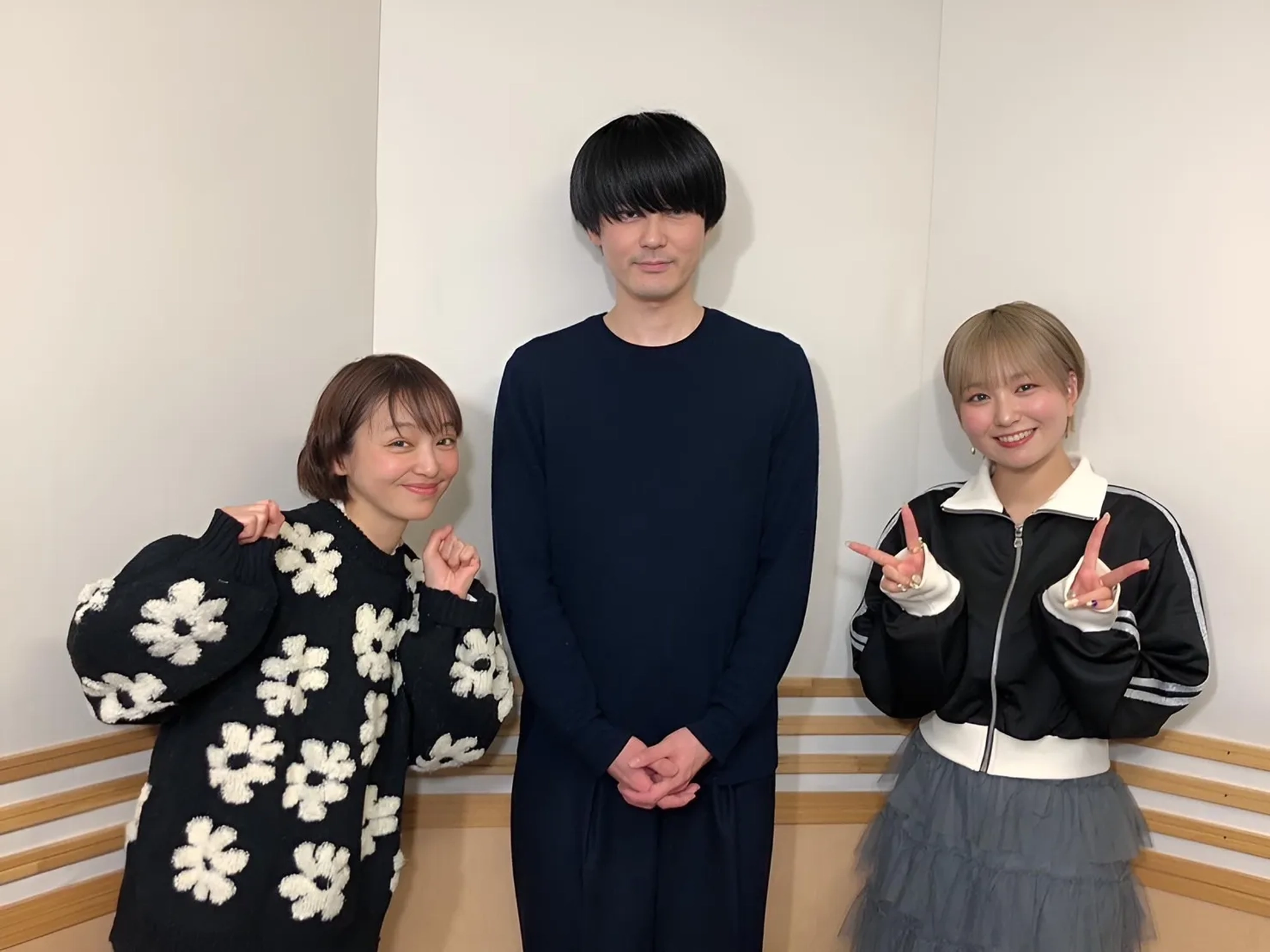 Tomoko Kaneda, Kôki Uchiyama, and Miyu Tomita at an event for My Instant Death Ability is Overpowered (2024)