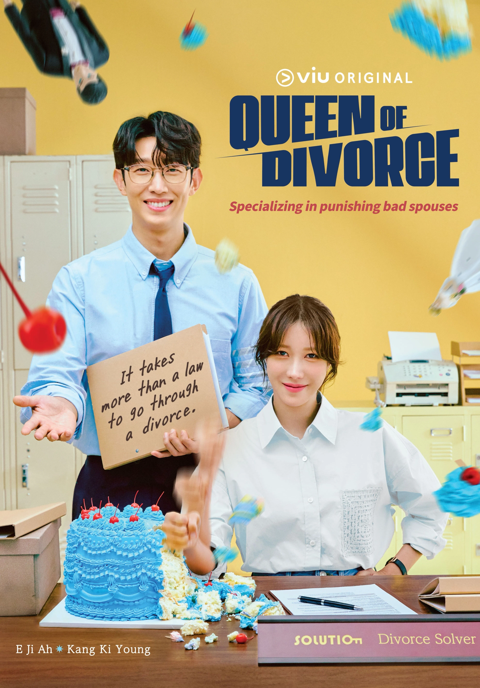 Lee Ji-ah and Kang Ki-young in Queen of Divorce (2024)