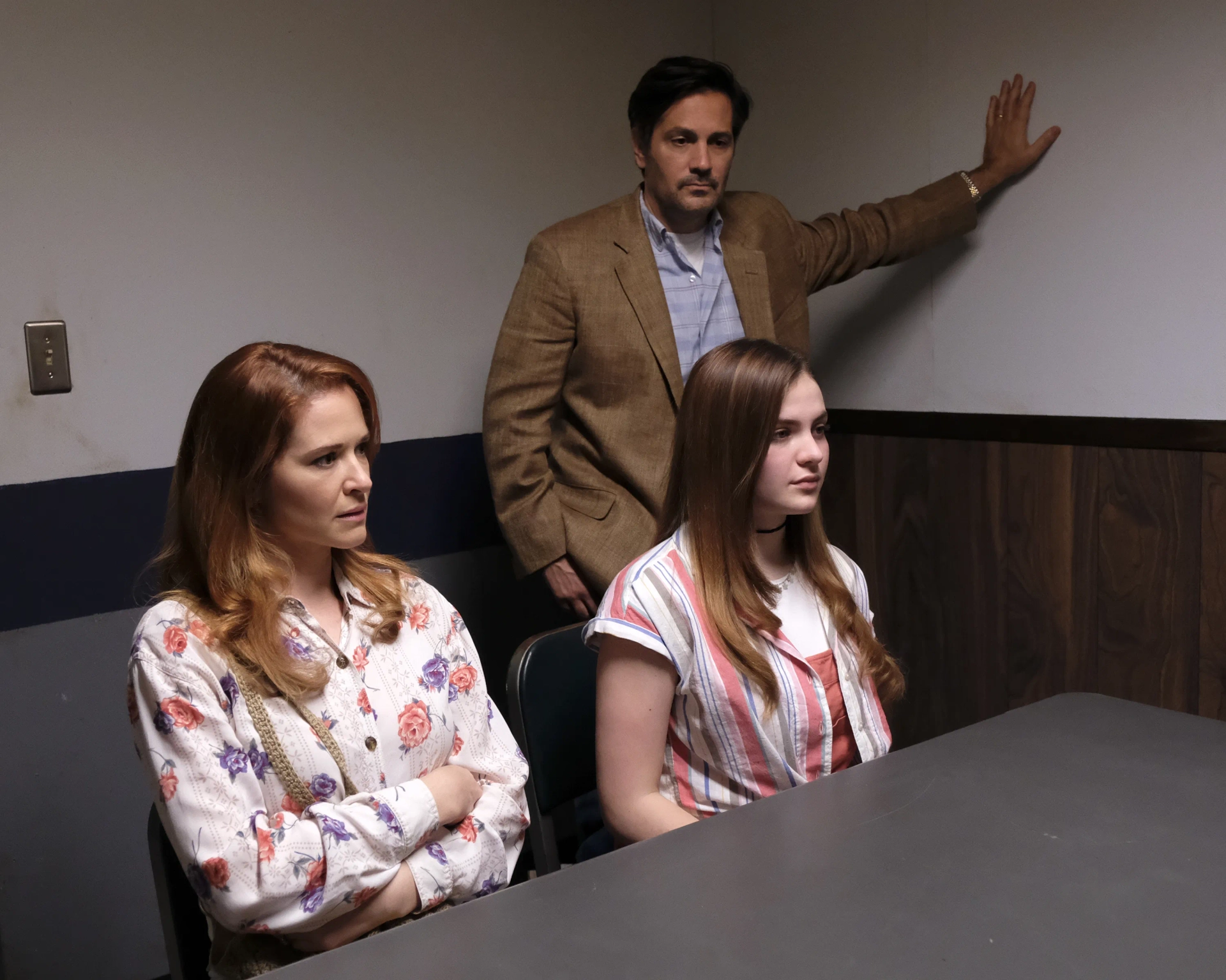 Sarah Drew, Michael Landes, and Chiara Aurelia in Cruel Summer (2021)