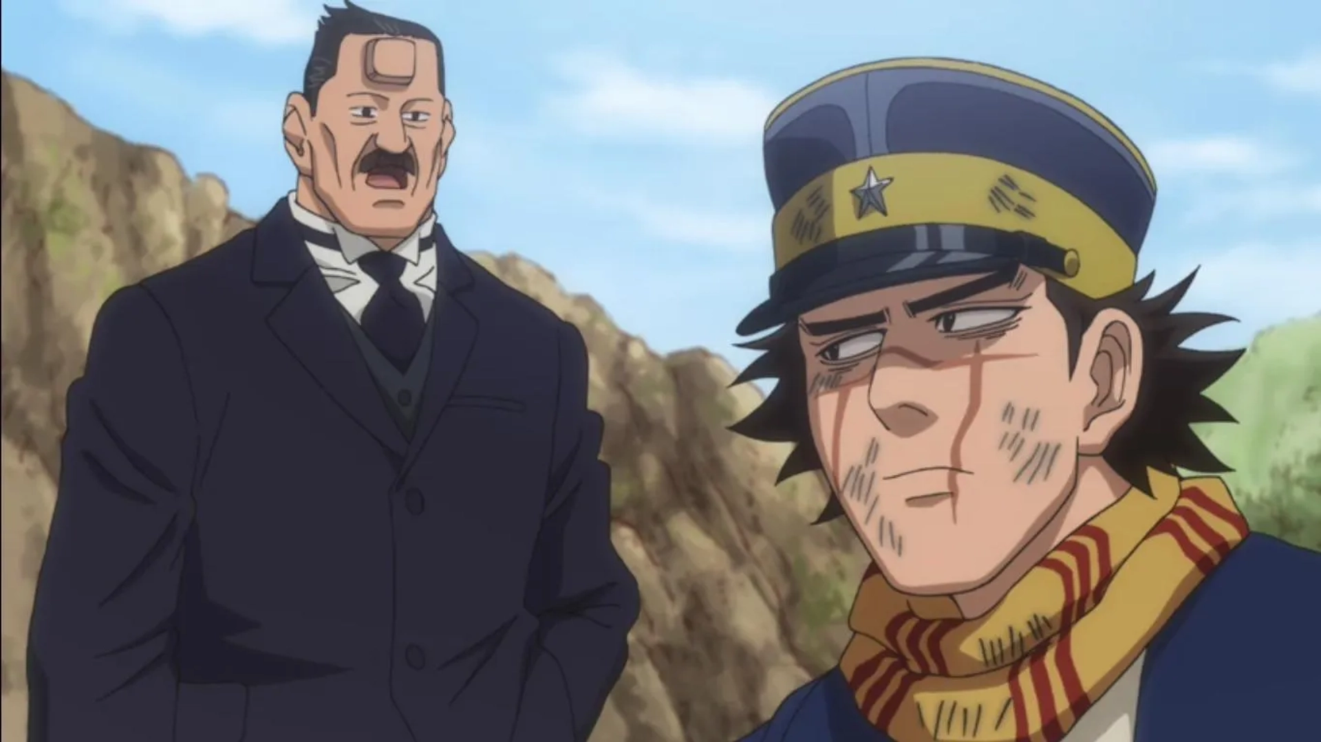 Kenji Nomura and Chikahiro Kobayashi in Golden Kamuy (2018)