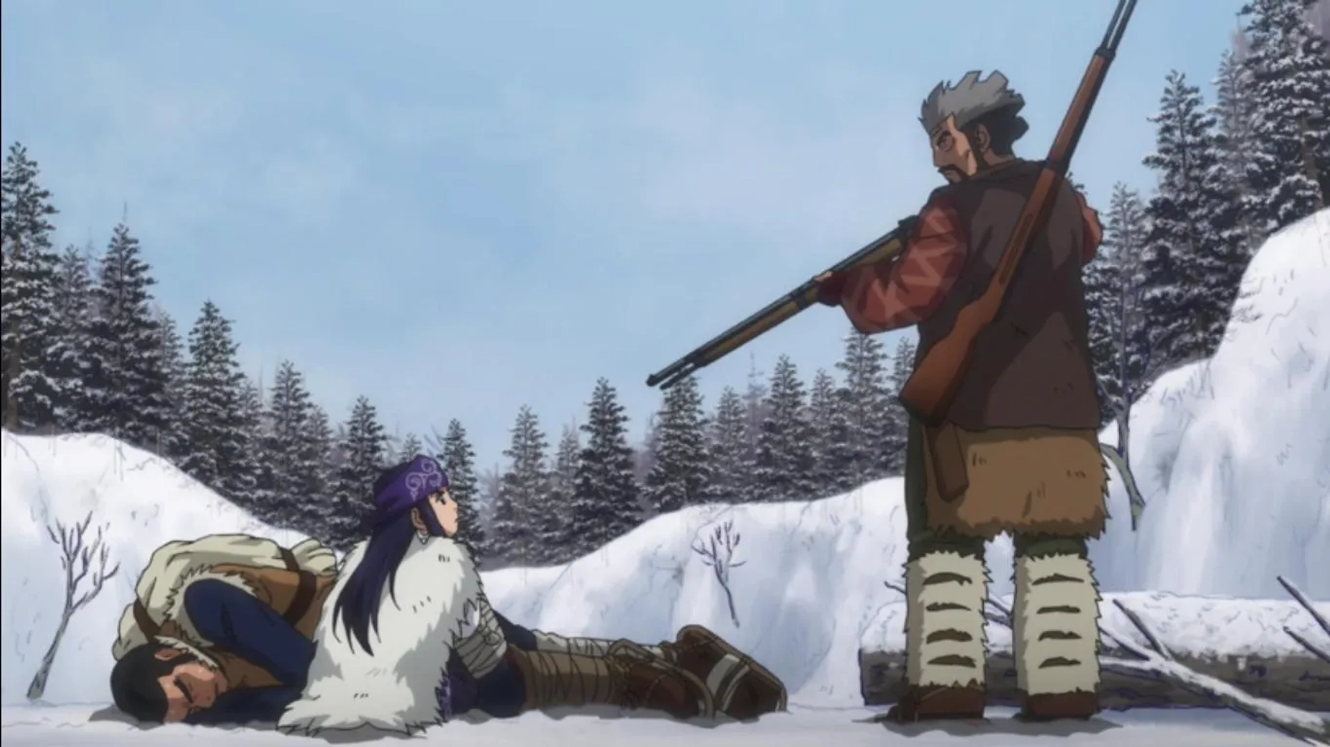 Akio Ôtsuka, Yoshimasa Hosoya, and Haruka Shiraishi in Golden Kamuy (2018)