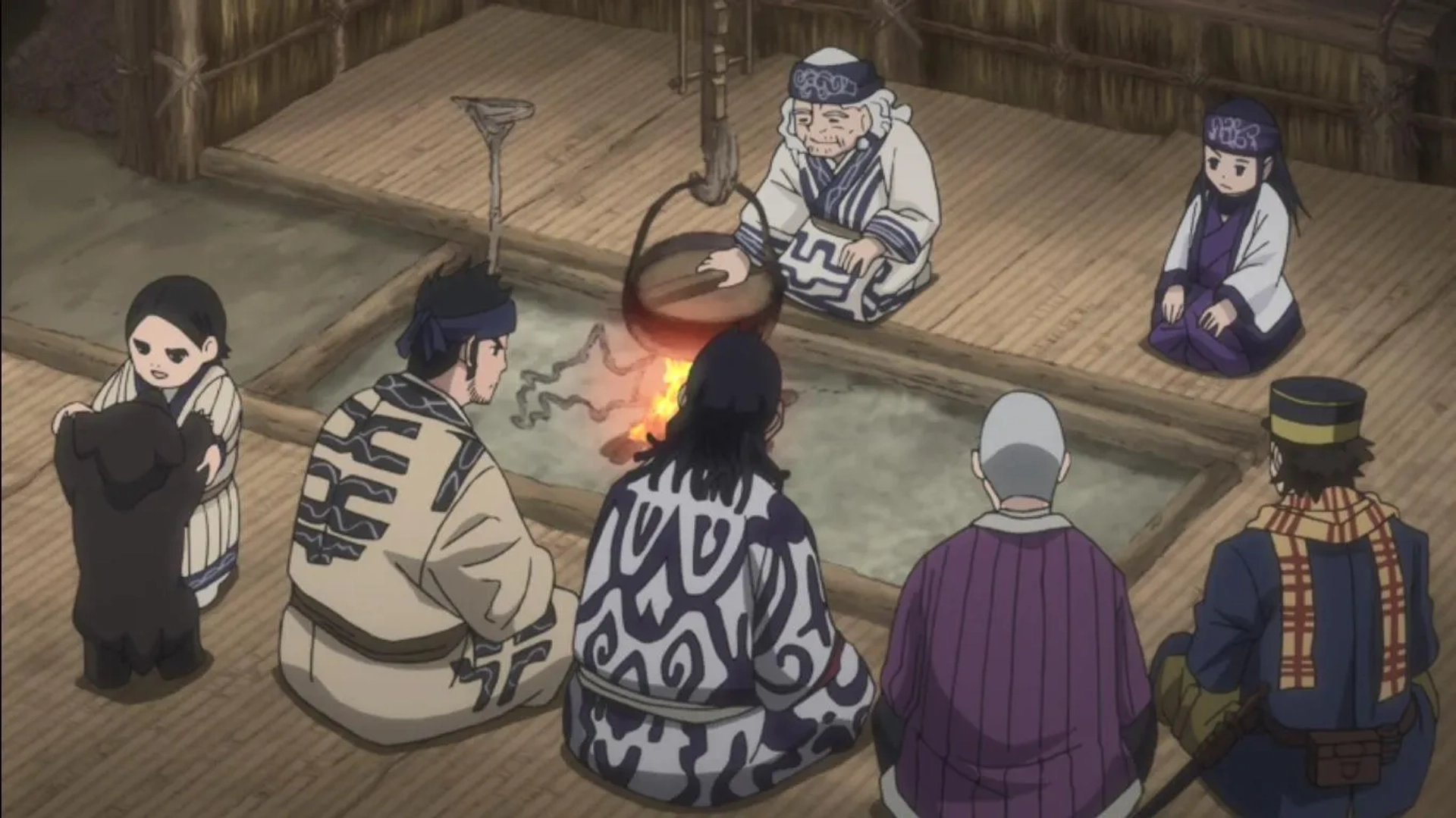 Miyuki Ichijô, Kentarô Itô, Masaki Terasoma, Akeno Watanabe, Yoshimasa Hosoya, Haruka Shiraishi, and Chikahiro Kobayashi in Golden Kamuy (2018)