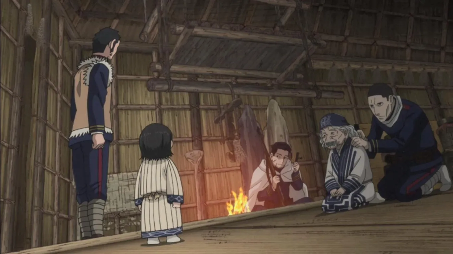 Miyuki Ichijô, Tomokazu Sugita, Kenjirô Tsuda, Akeno Watanabe, and Yoshimasa Hosoya in Golden Kamuy (2018)