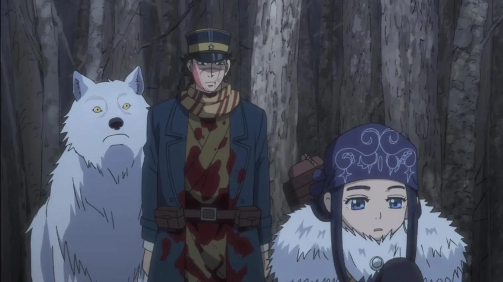 Haruka Shiraishi and Chikahiro Kobayashi in Golden Kamuy (2018)