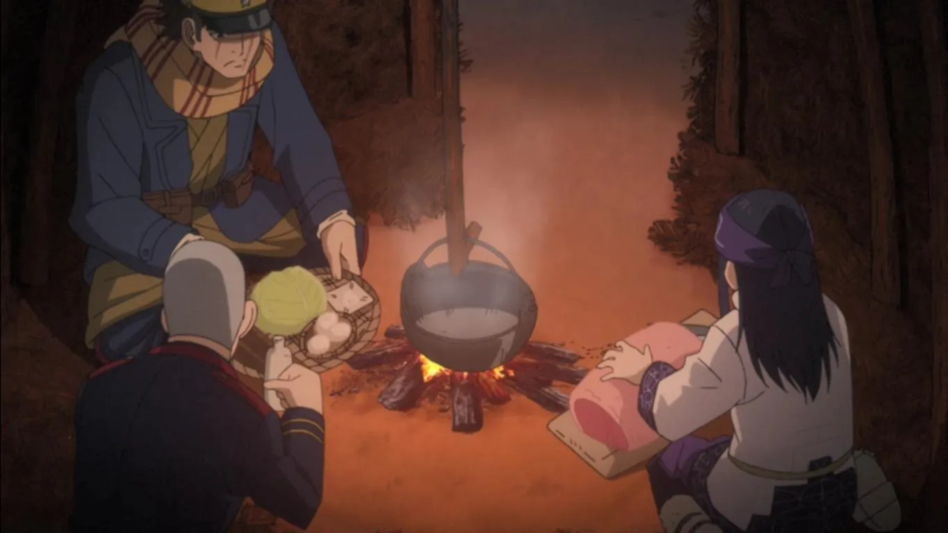 Kentarô Itô, Haruka Shiraishi, and Chikahiro Kobayashi in Golden Kamuy (2018)