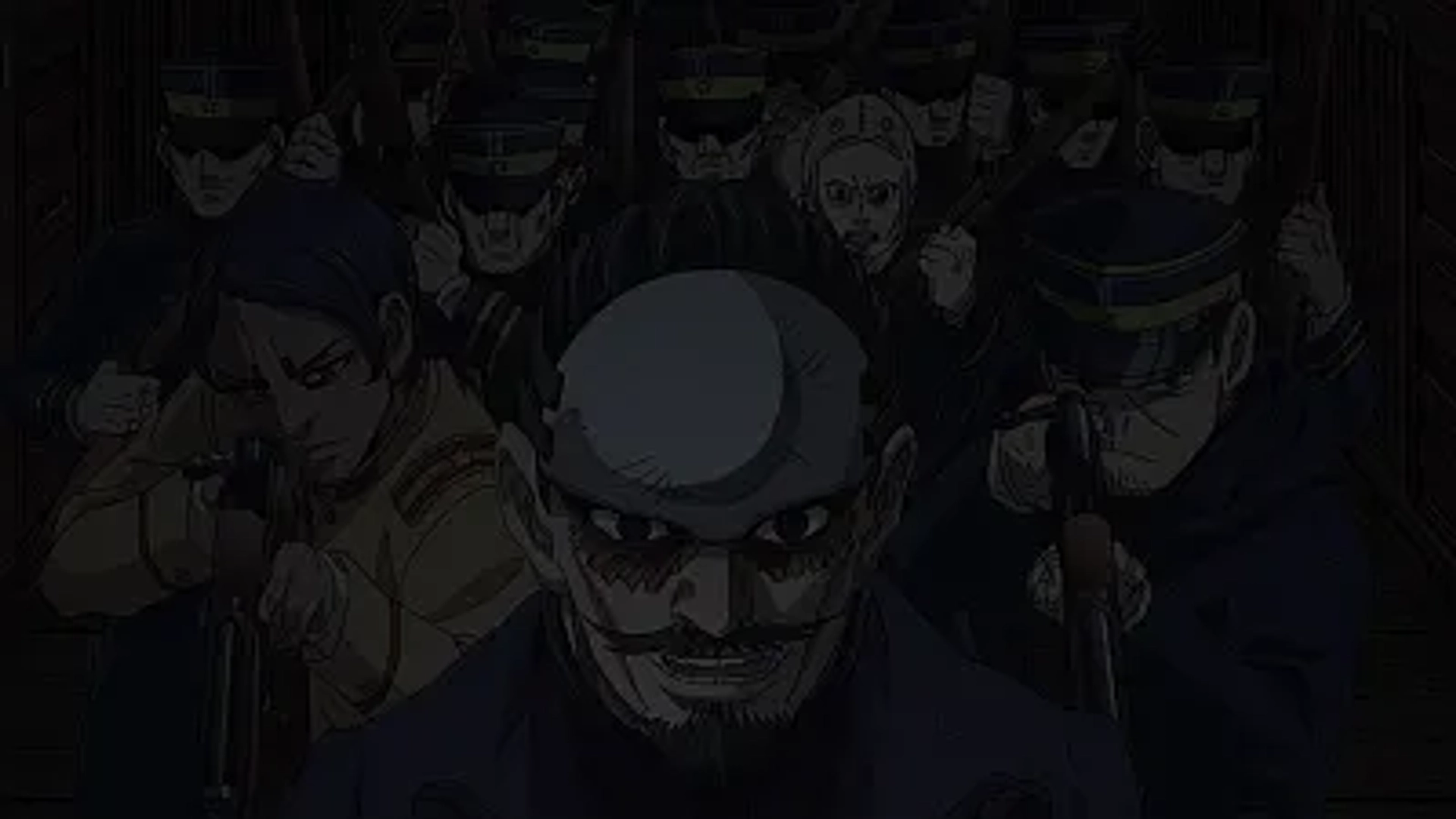 Katsuyuki Konishi, Tomokazu Sugita, Eiji Takemoto, Hôchû Ôtsuka, and Yoshitsugu Matsuoka in Golden Kamuy (2018)