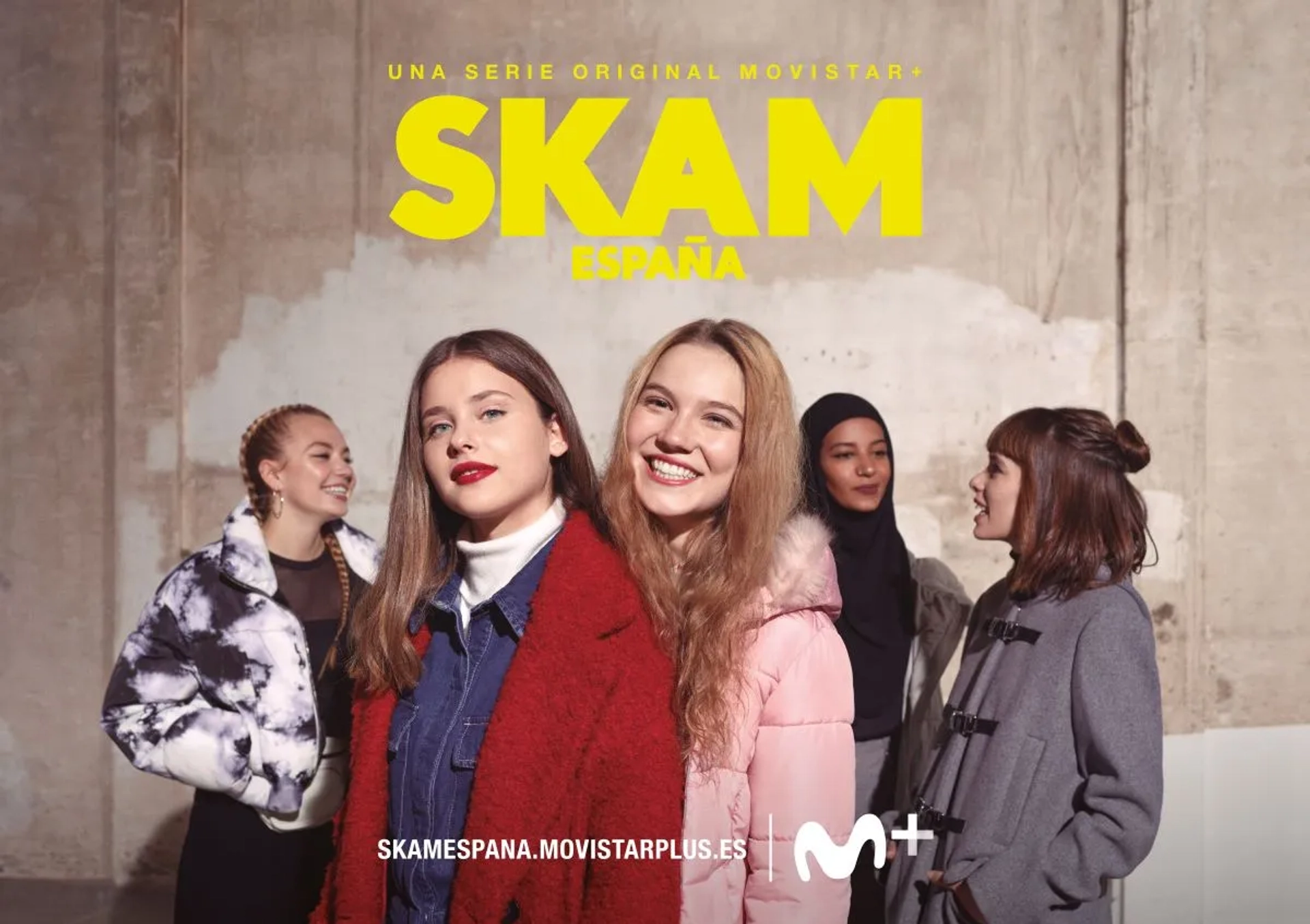 Celia Monedero, Hajar Brown, Irene Ferreiro, Alba Planas, and Nicole Wallace in Skam España (2018)