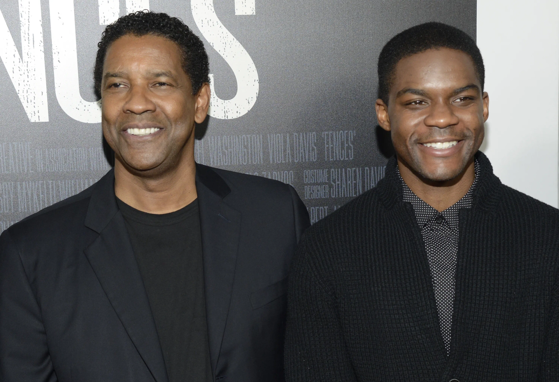 Denzel Washington and Jovan Adepo at an event for Fences (2016)