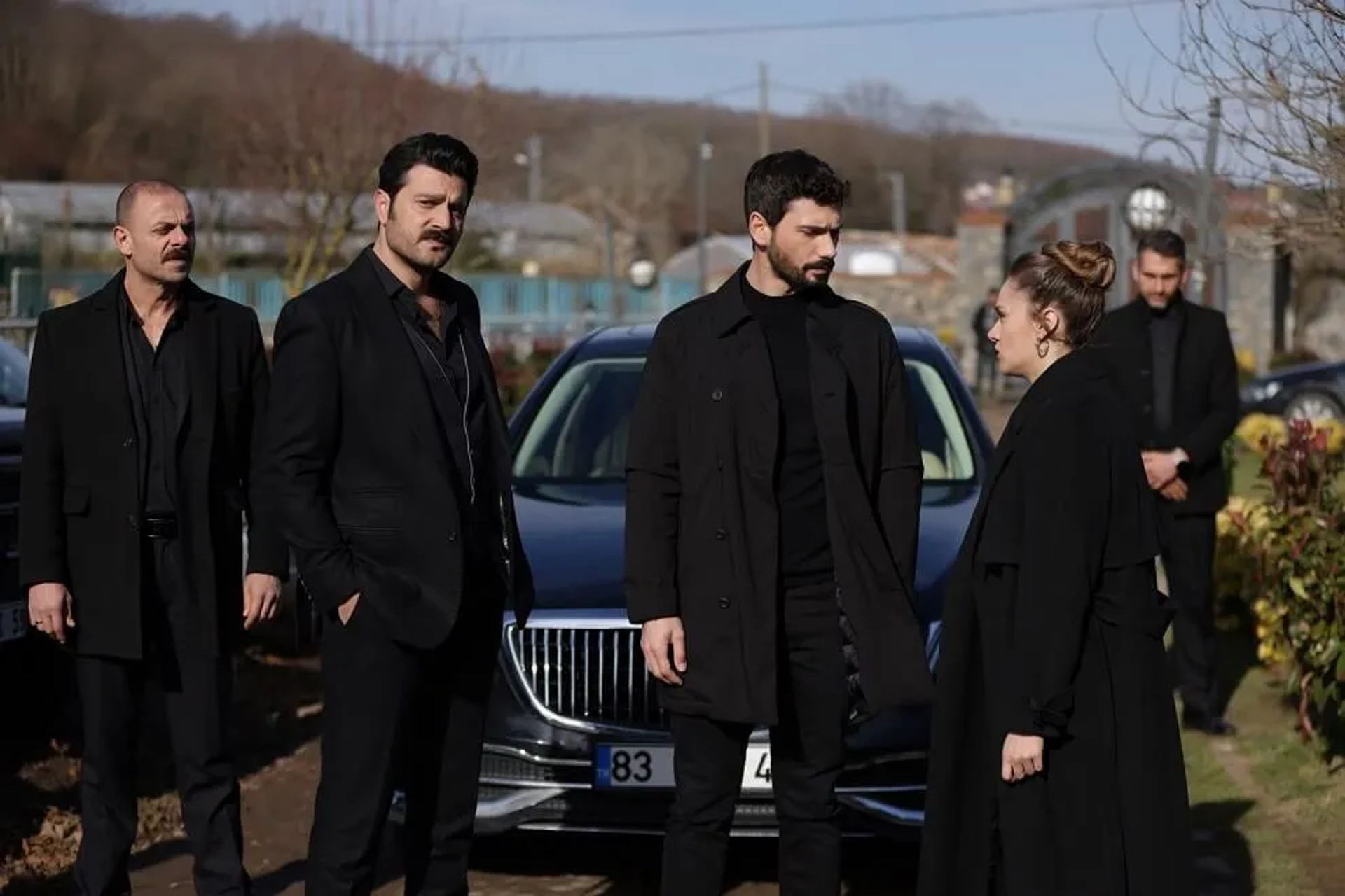 Miray Daner, Tevfik Erman Kutlu, Deniz Can Aktas, and Burak Sevinç in Boundless Love (2023)