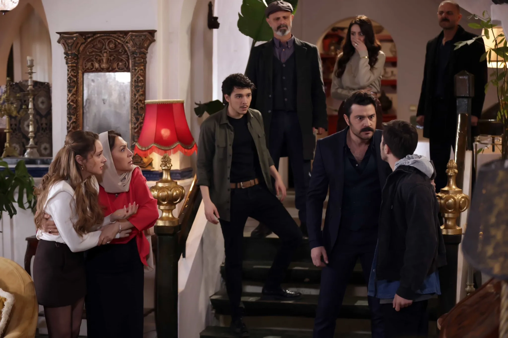 Taha Bora Elkoca, Asuman Dabak, Miray Daner, Tevfik Erman Kutlu, Canan Atalay, Haydar Sisman, Burak Sevinç, and Alp Akar in Boundless Love (2023)