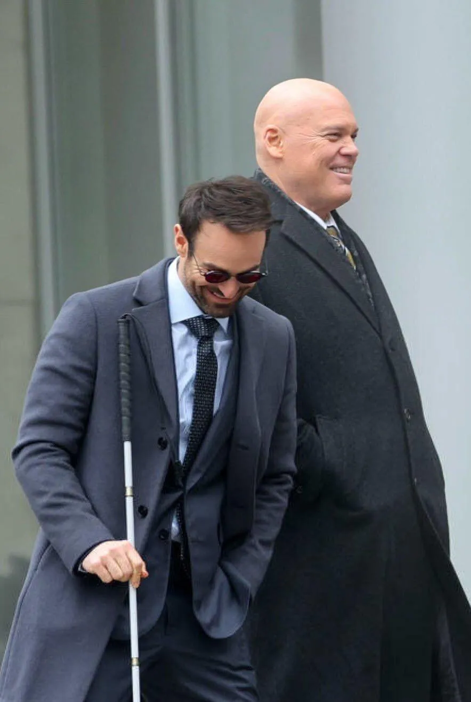 Vincent D'Onofrio and Charlie Cox in Daredevil: Born Again (2024)