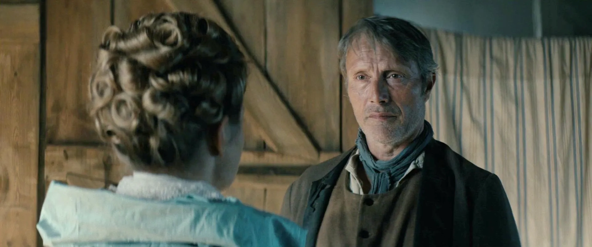 Mads Mikkelsen and Kristine Kujath Thorp in The Promised Land (2023)