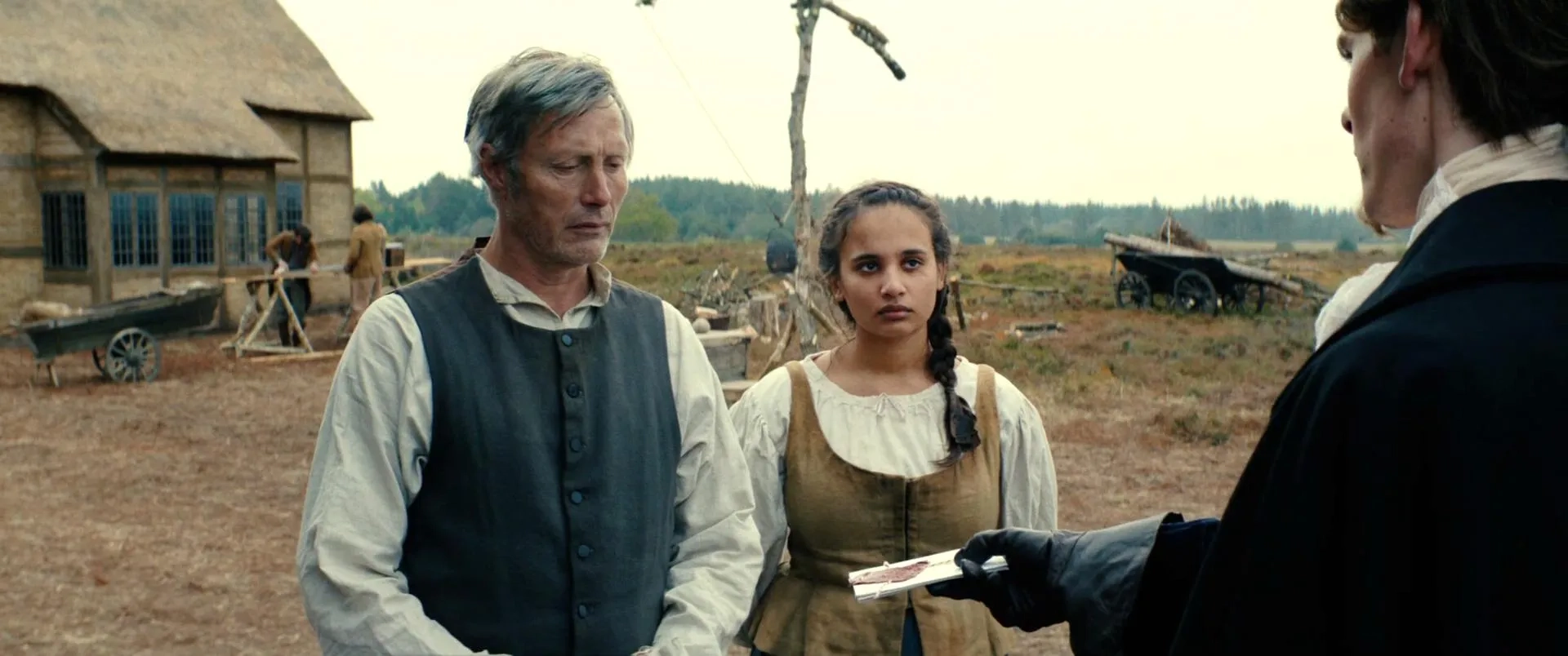 Mads Mikkelsen and Laura Bilgrau Eskild-Jensen in The Promised Land (2023)