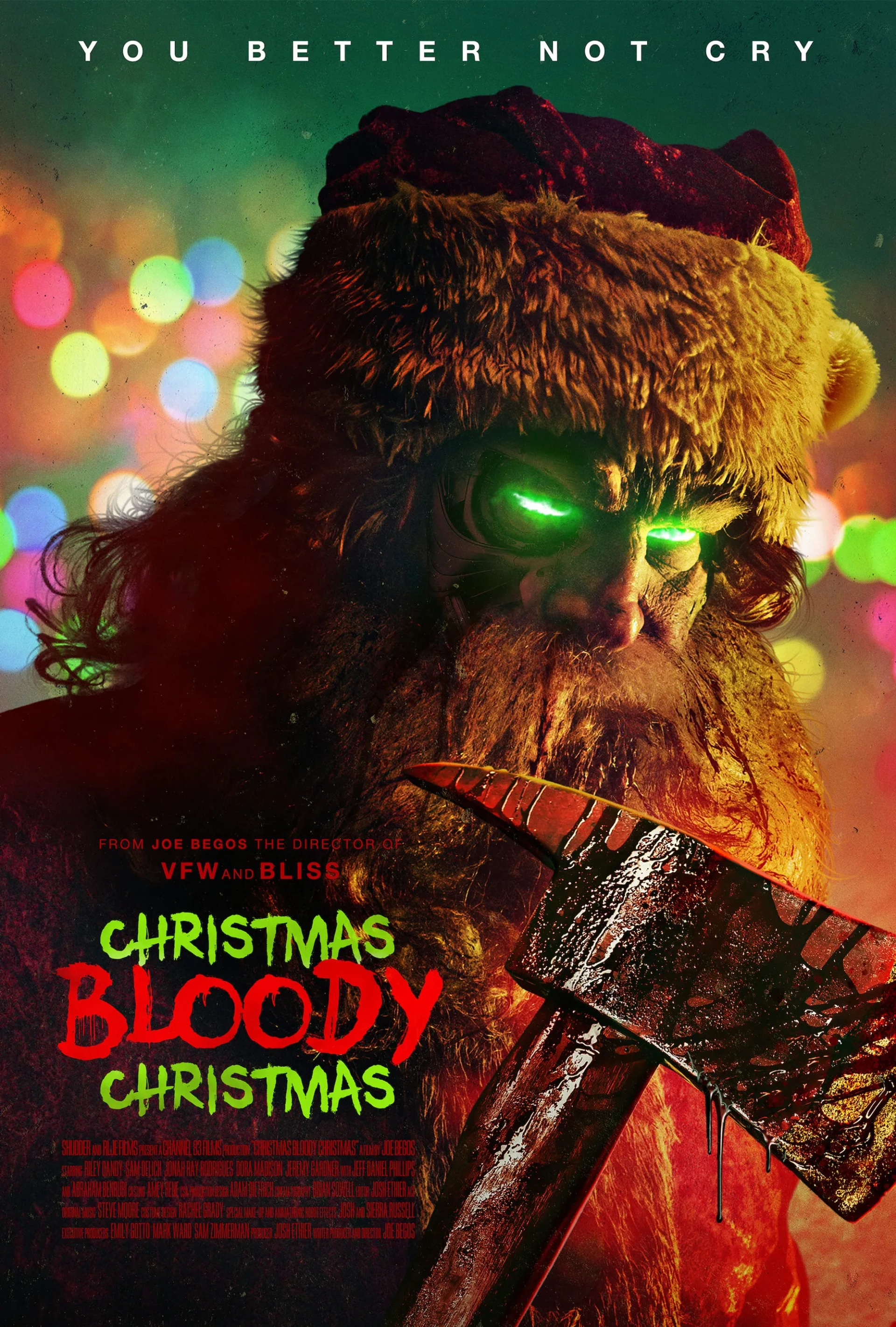 Abraham Benrubi, Jeff Daniel Phillips, Jeremy Gardner, Dora Madison, Jonah Ray, Joe Begos, Josh Ethier, Riley Dandy, and Sam Delich in Christmas Bloody Christmas (2022)