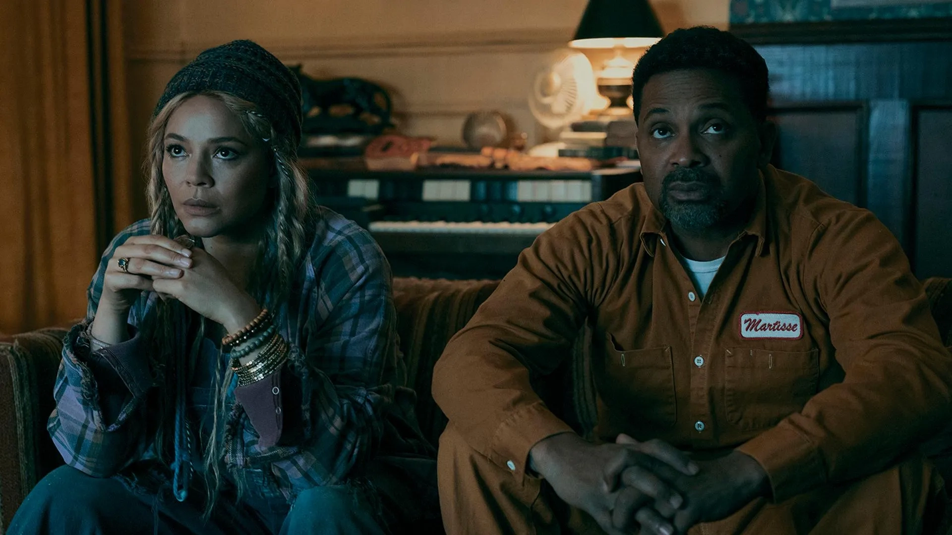 Carmen Ejogo and Mike Epps in I'm a Virgo (2023)