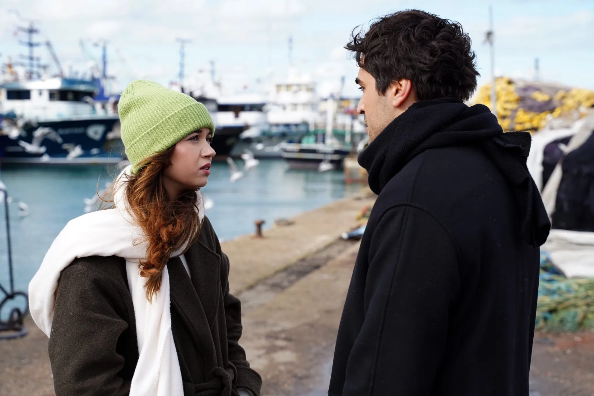 Afra Saraçoglu and Mert Ramazan Demir in Golden Boy (2022)