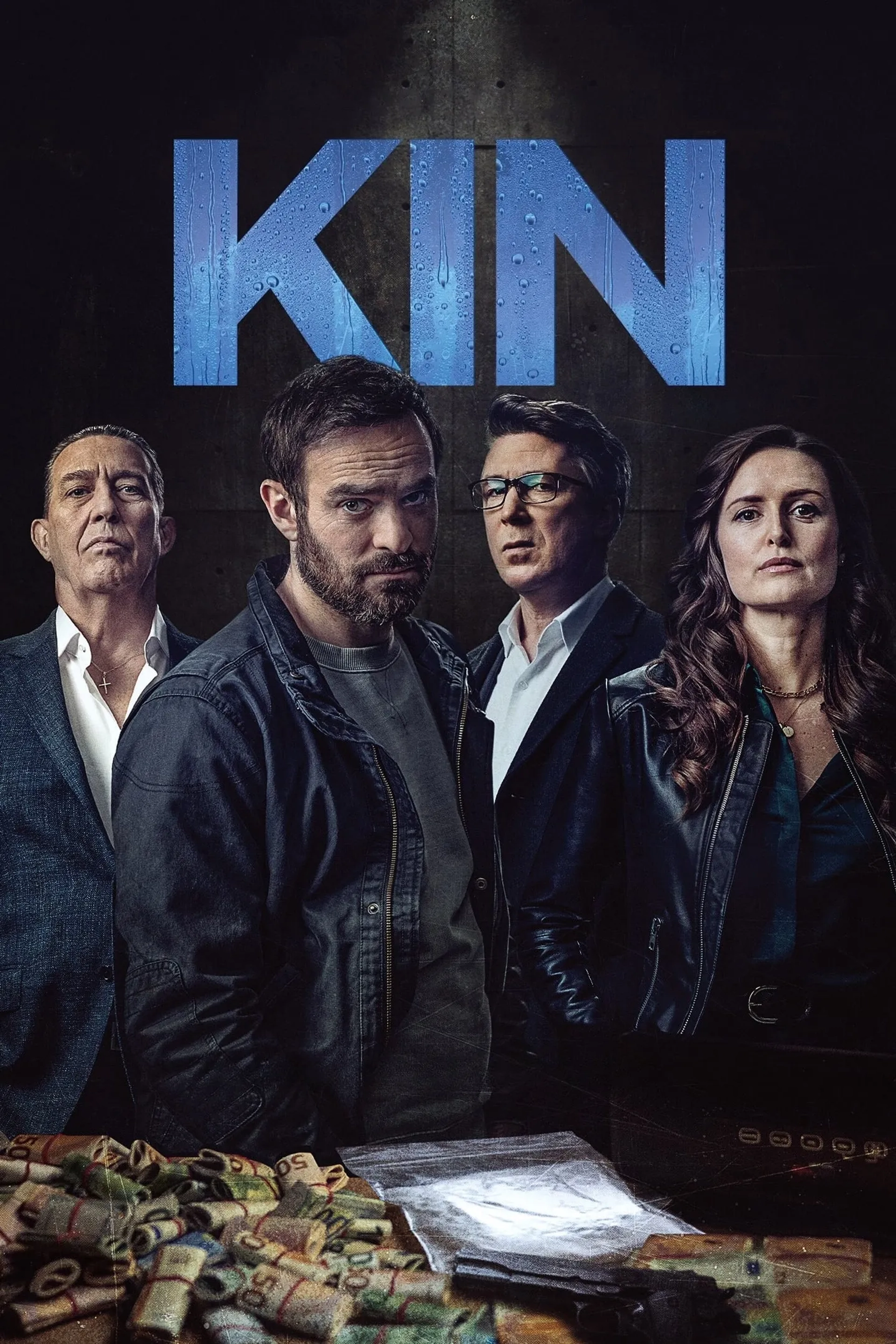 Ciarán Hinds, Aidan Gillen, Charlie Cox, and Clare Dunne in Kin (2021)