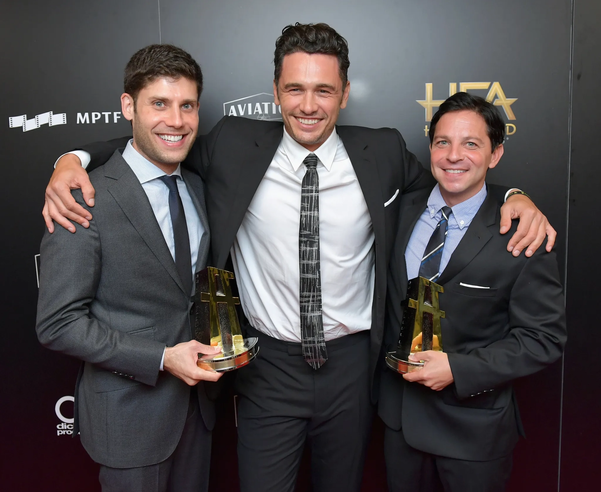 James Franco, Michael H. Weber, and Scott Neustadter at an event for Daisy Jones & The Six (2023)