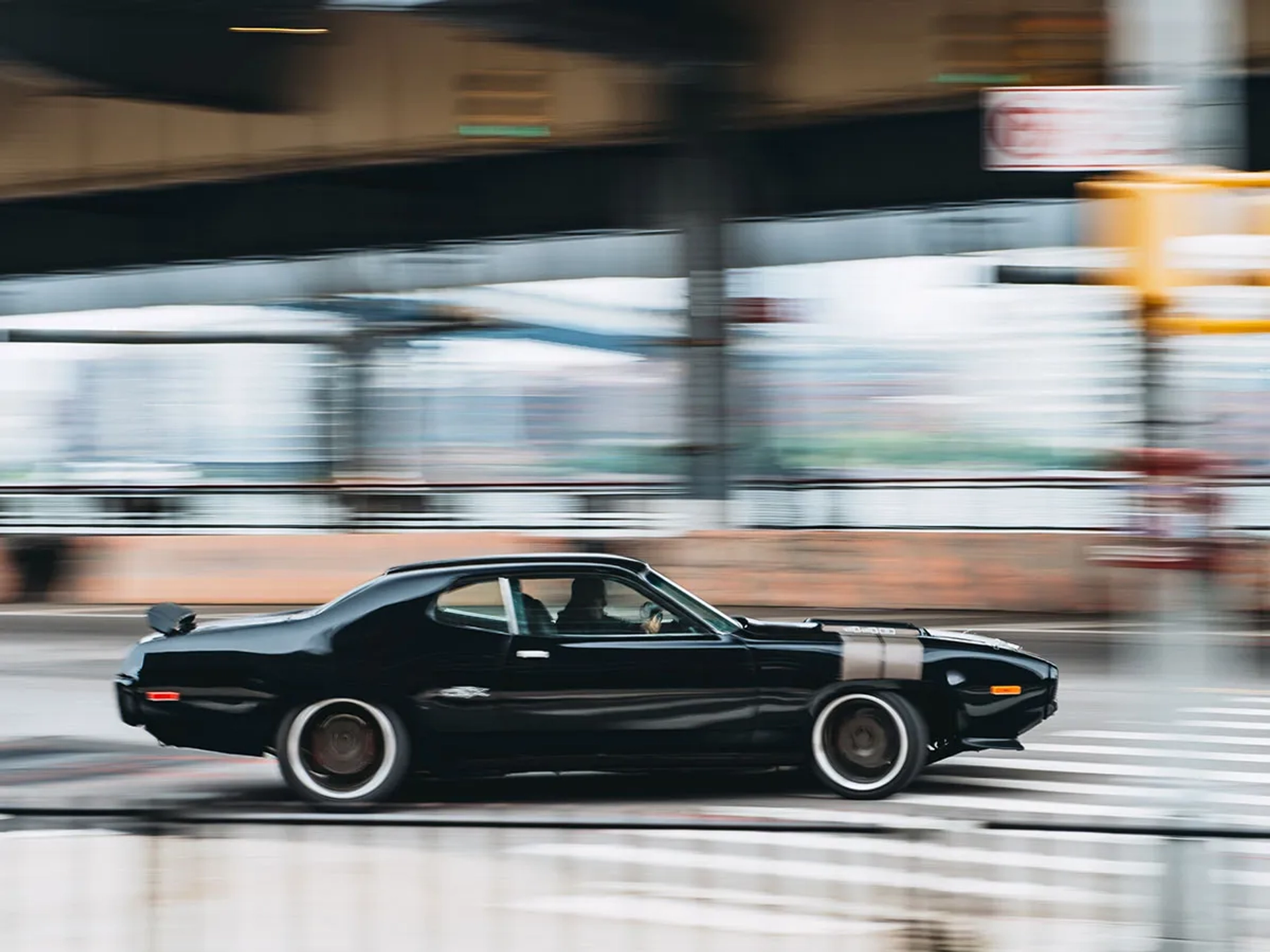 Doubling Vin Diesel in The Fate of the Furious driving the Chrysler Plymouth GTX in New York