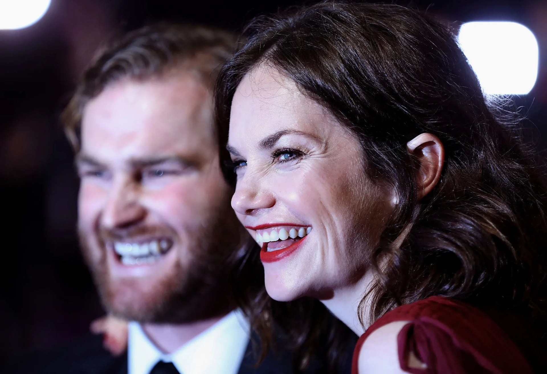 Ruth Wilson and Mark Stanley at an event for Dark River (2017)