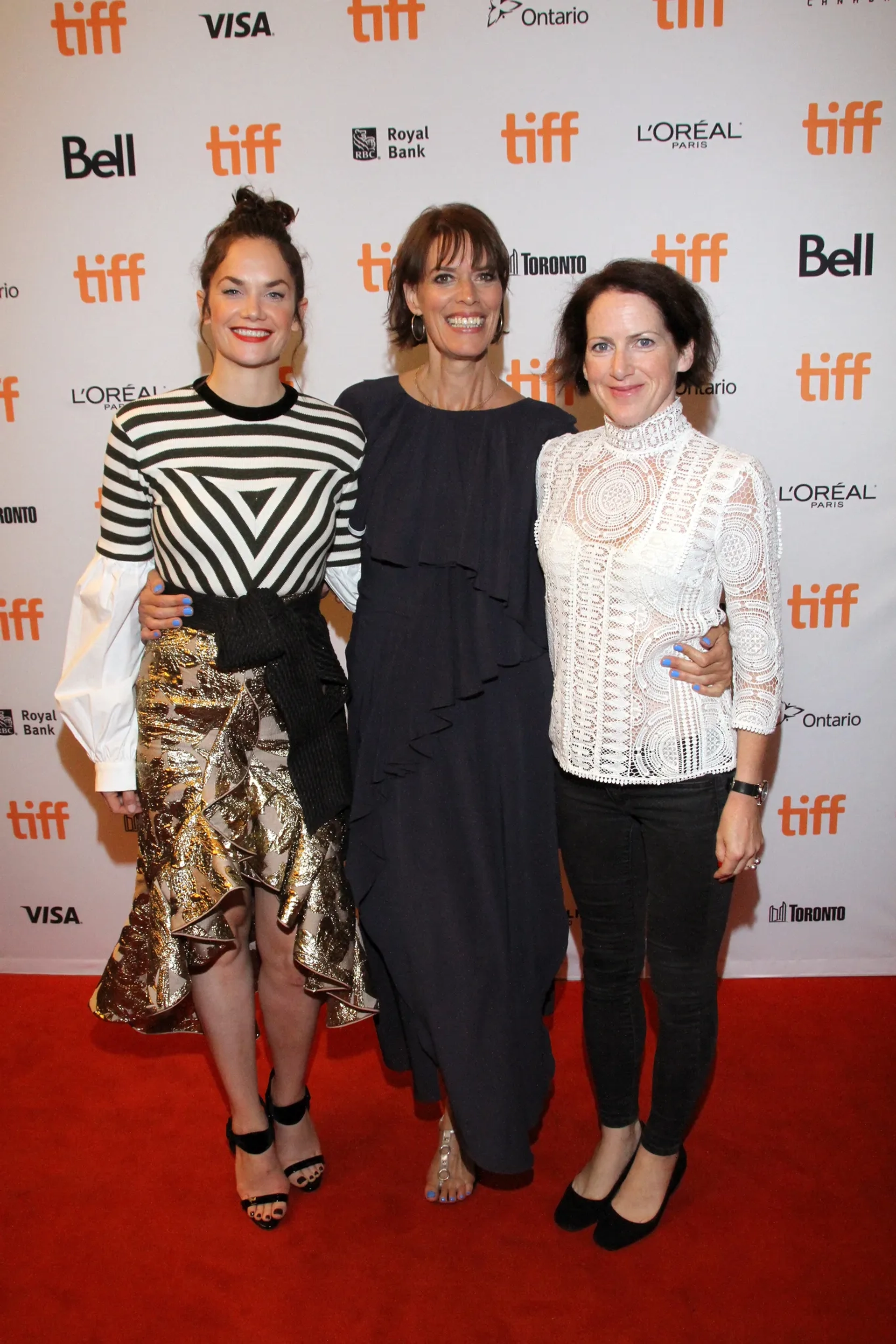 Clio Barnard, Tracy O'Riordan, and Ruth Wilson at an event for Dark River (2017)