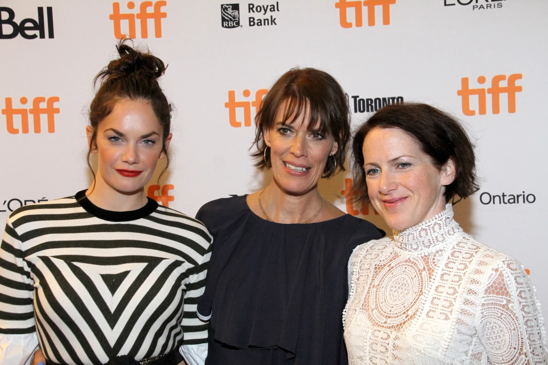 Clio Barnard, Tracy O'Riordan, and Ruth Wilson at an event for Dark River (2017)