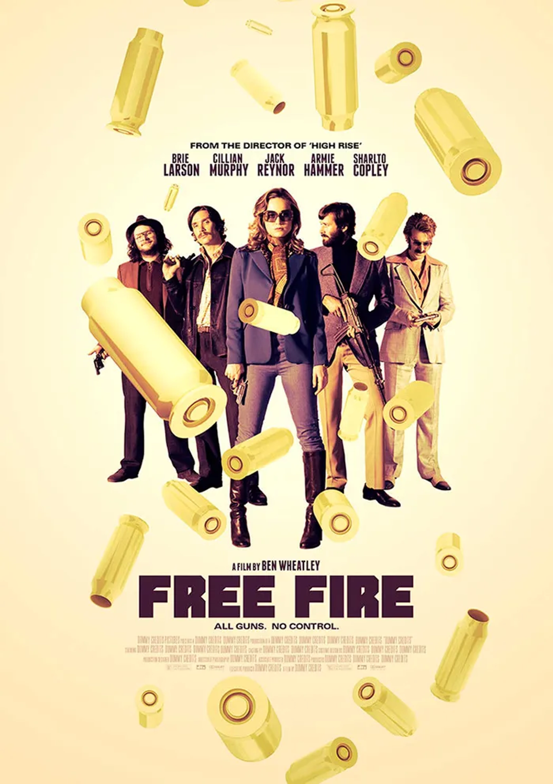 Brie Larson, Cillian Murphy, Sharlto Copley, Armie Hammer, and Jack Reynor in Free Fire (2016)