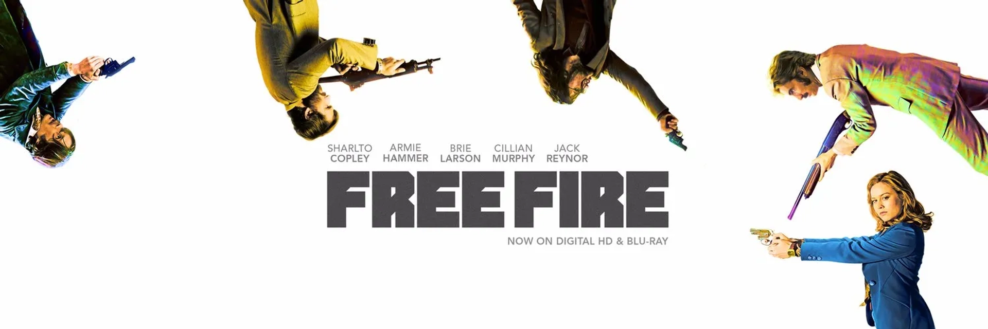 Brie Larson, Cillian Murphy, Sharlto Copley, Armie Hammer, and Jack Reynor in Free Fire (2016)