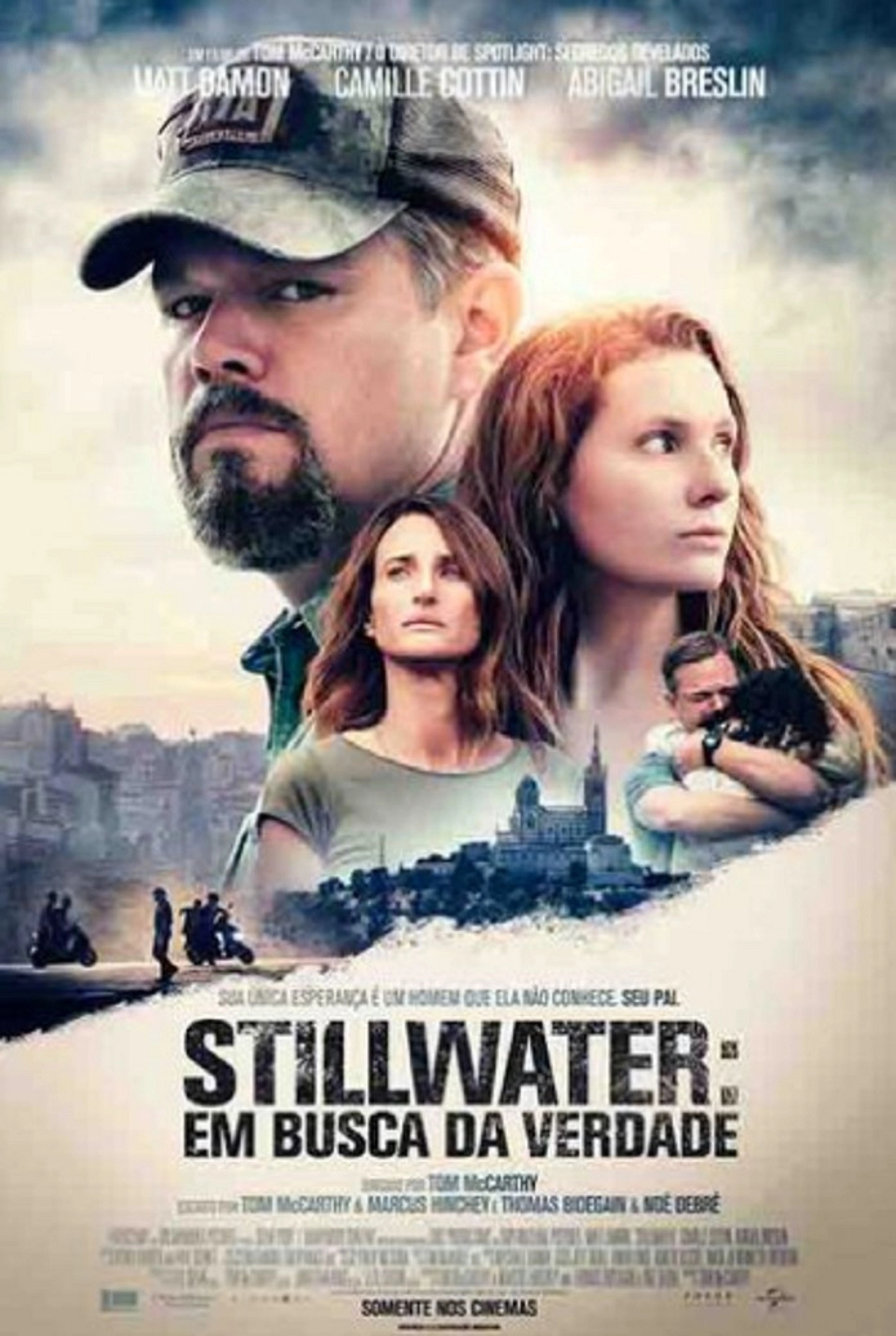 Matt Damon, Abigail Breslin, and Camille Cottin in Stillwater (2021)