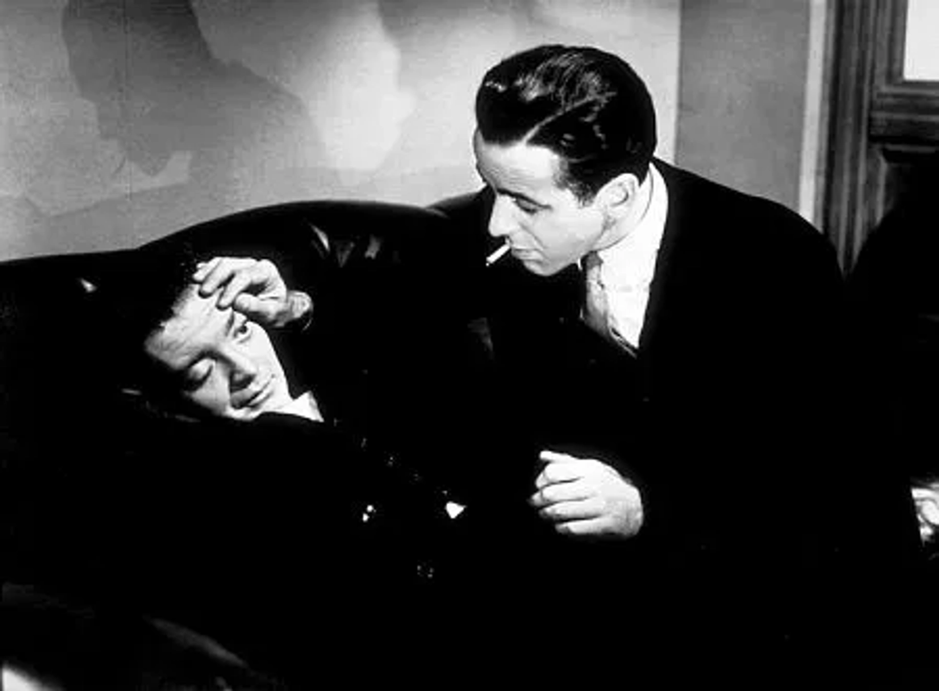 "The Maltese Falcon" Peter Lorre and Humphrey Bogart 1941 Warner Bros.