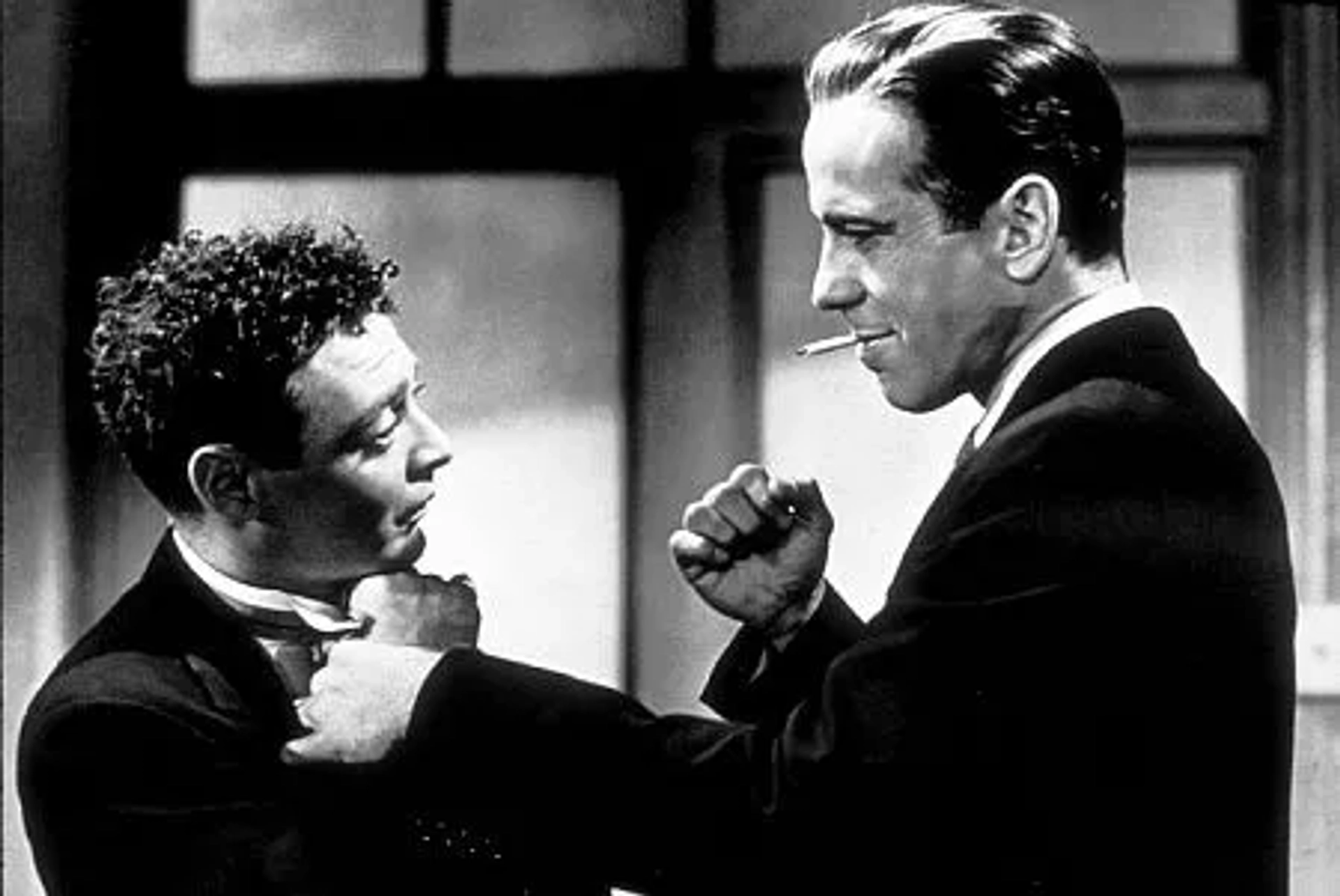 "The Maltese Falcon" Peter Lorre and Humphrey Bogart 1941 Warner Bros.