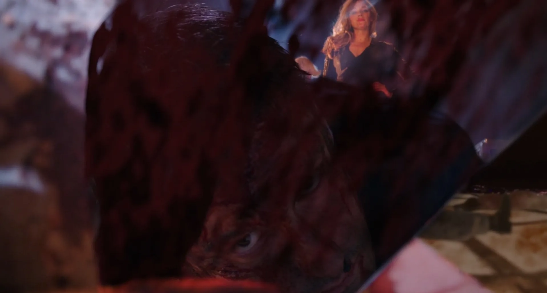Haley Bennett and Sergey Valyaev in Hardcore Henry (2015)