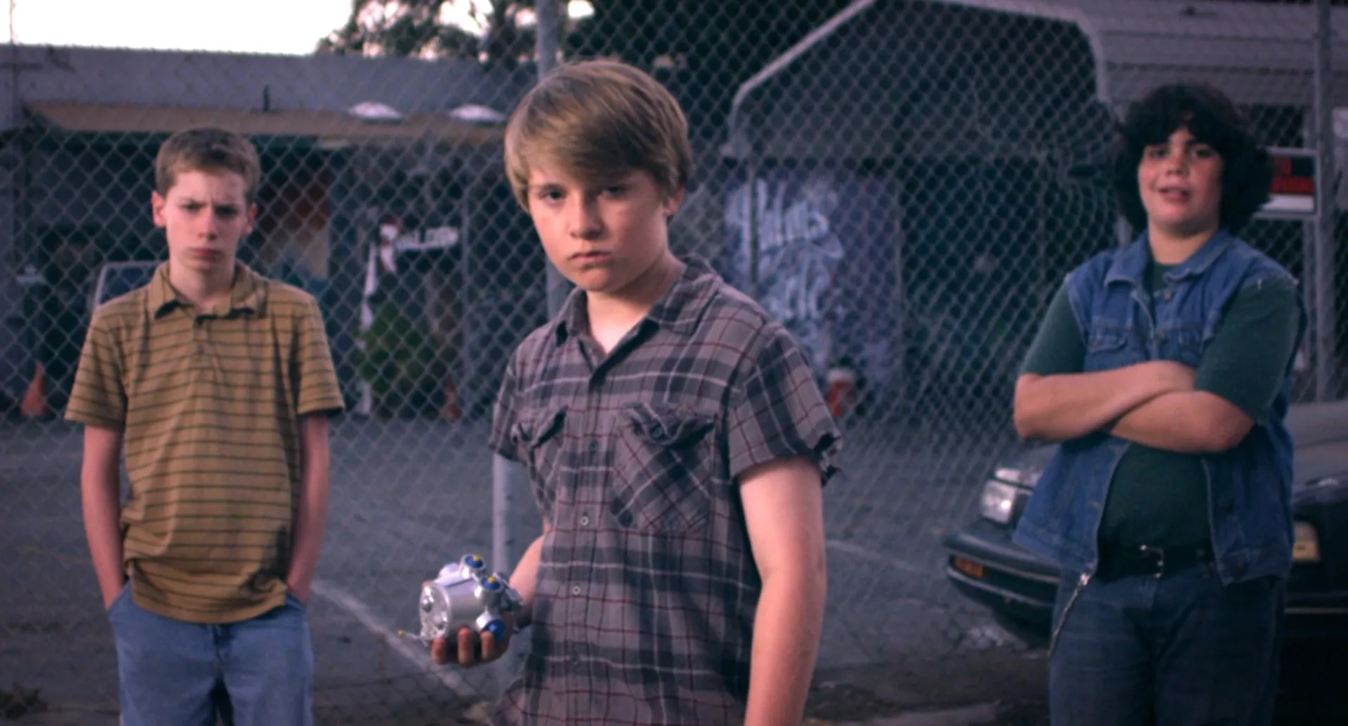 Cyrus Arnold, Jake Karlen, and Jack Hahn in Hardcore Henry (2015)