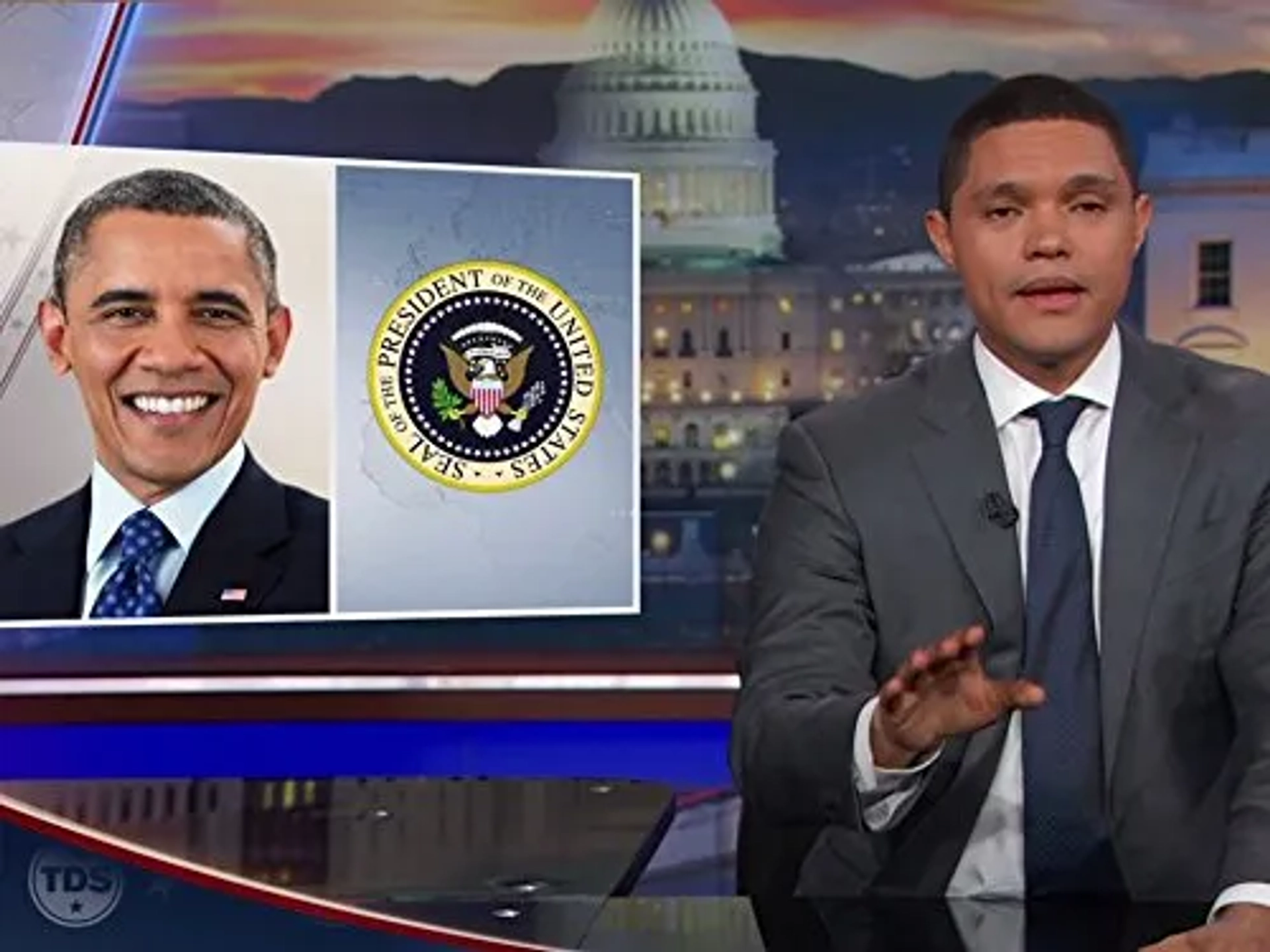 Barack Obama and Trevor Noah in The Daily Show (1996)