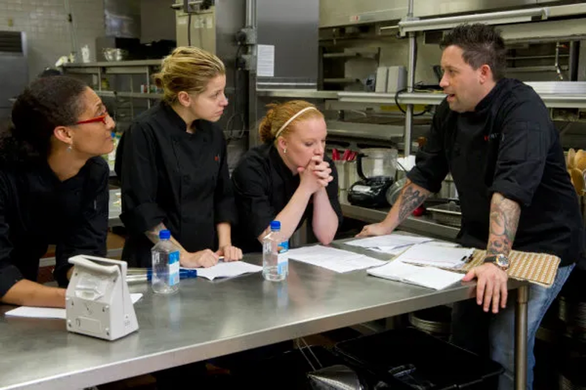 Tiffani Faison, Jamie Lauren, Carla Hall, and Michael Isabella in Top Chef (2006)