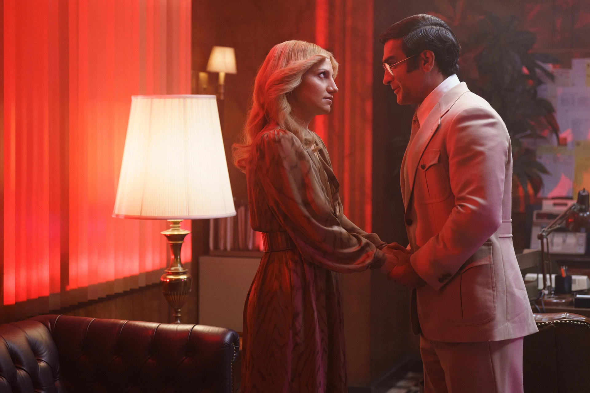 Annaleigh Ashford and Kumail Nanjiani in Welcome to Chippendales (2022)