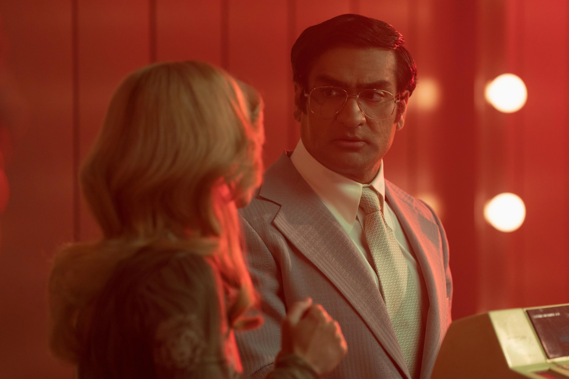 Annaleigh Ashford and Kumail Nanjiani in Welcome to Chippendales (2022)