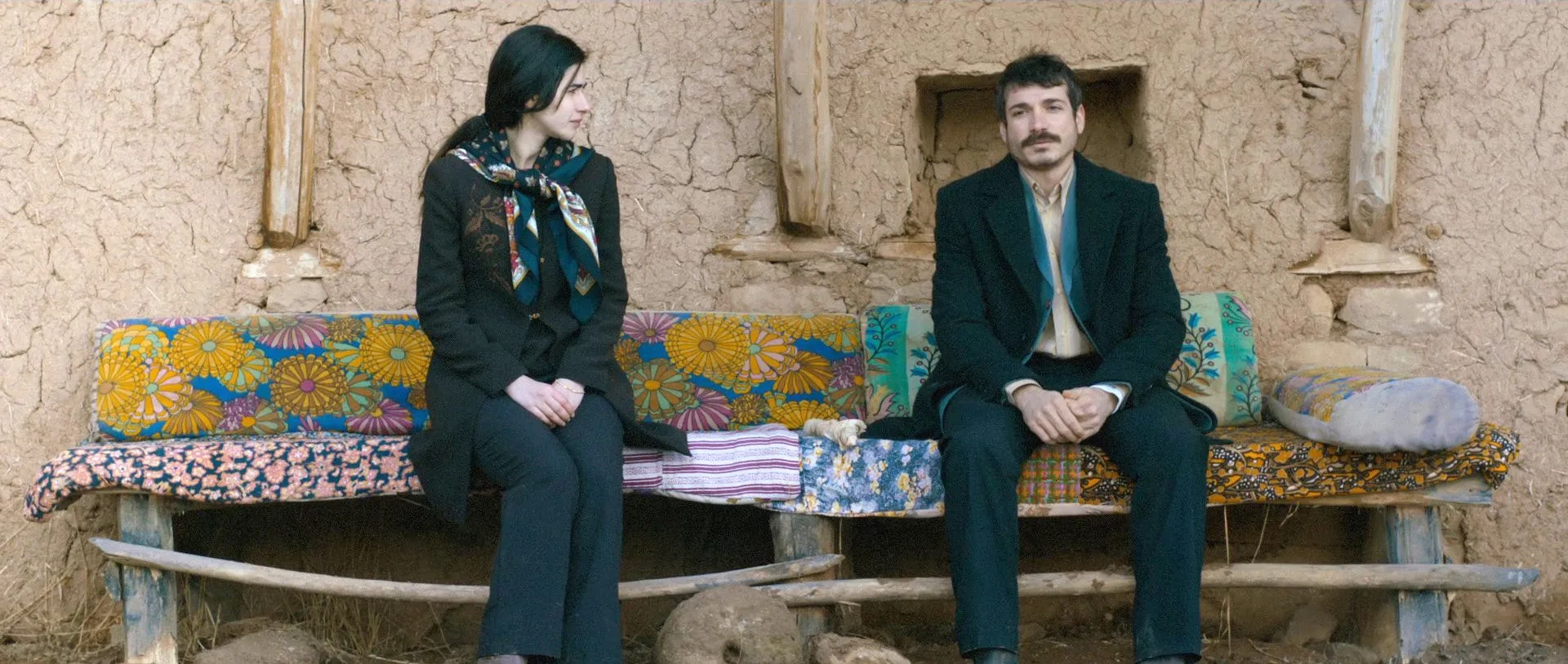 Nesrin Cavadzade and Cahit Gök in The Lamb (2014)